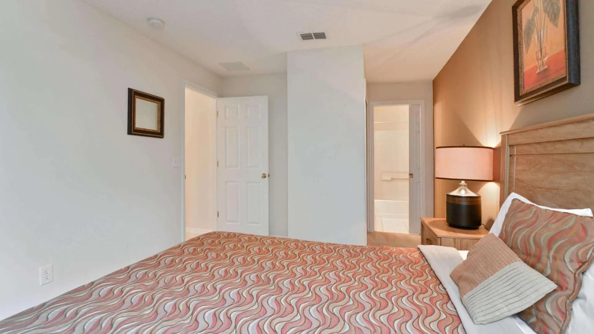 Bedroom, Bed in Shooting Star - Family friendly 4 bed pool home on Emerald Island Resort - close to Disney World!