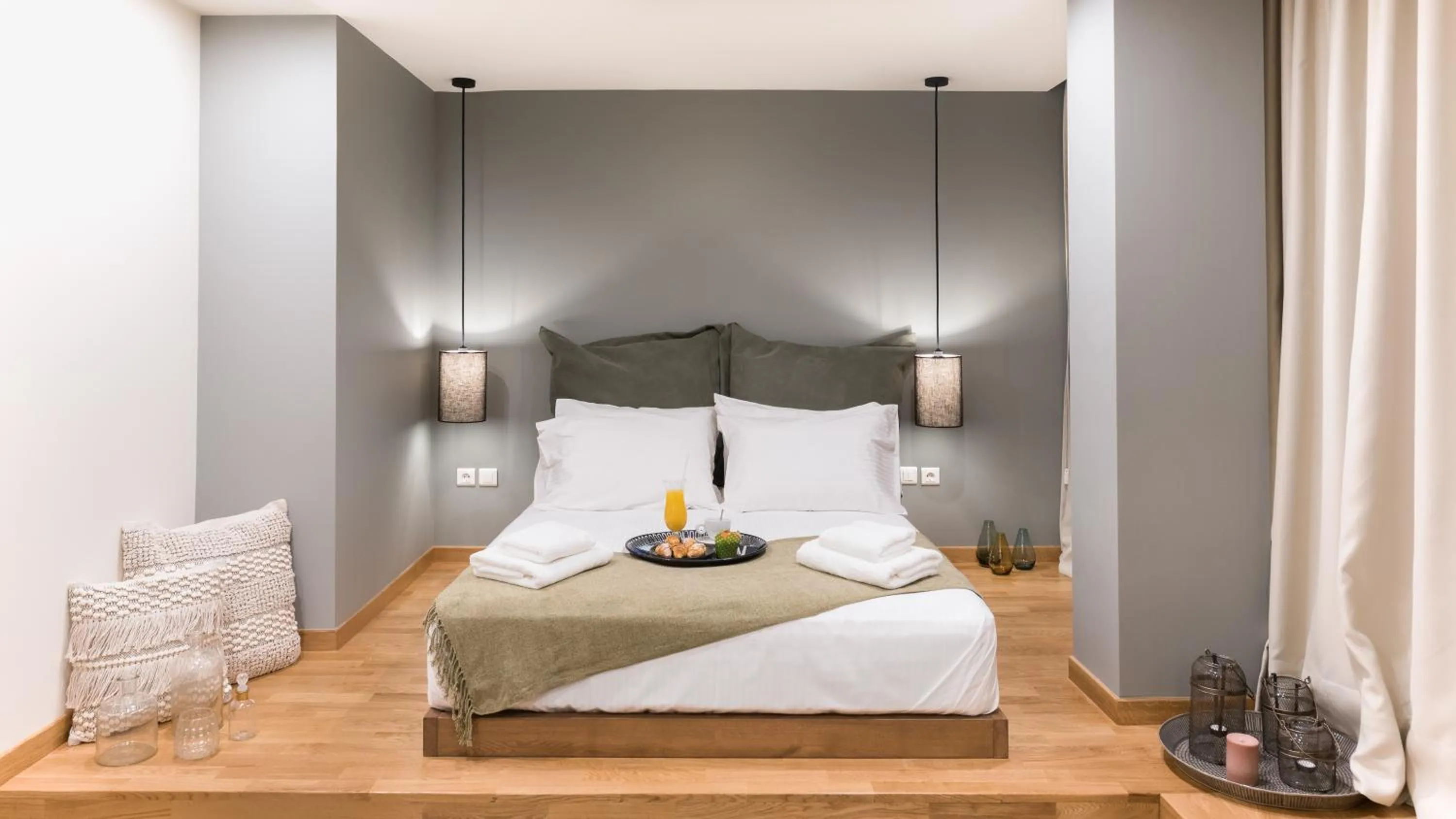 Bed in Ciel Living Athens