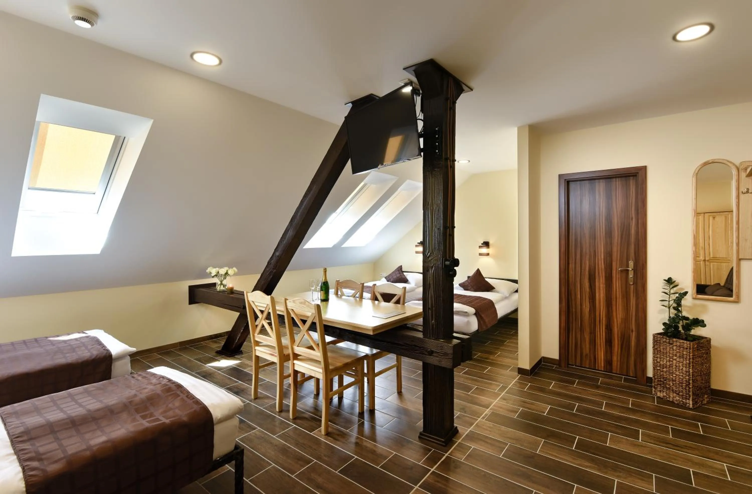 Living room, Bed in Rezort Masarykov dvor