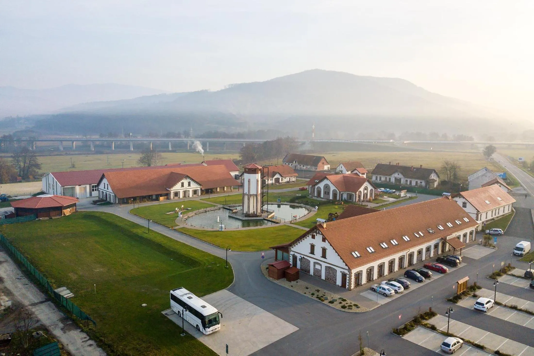 Bird's eye view in Rezort Masarykov dvor