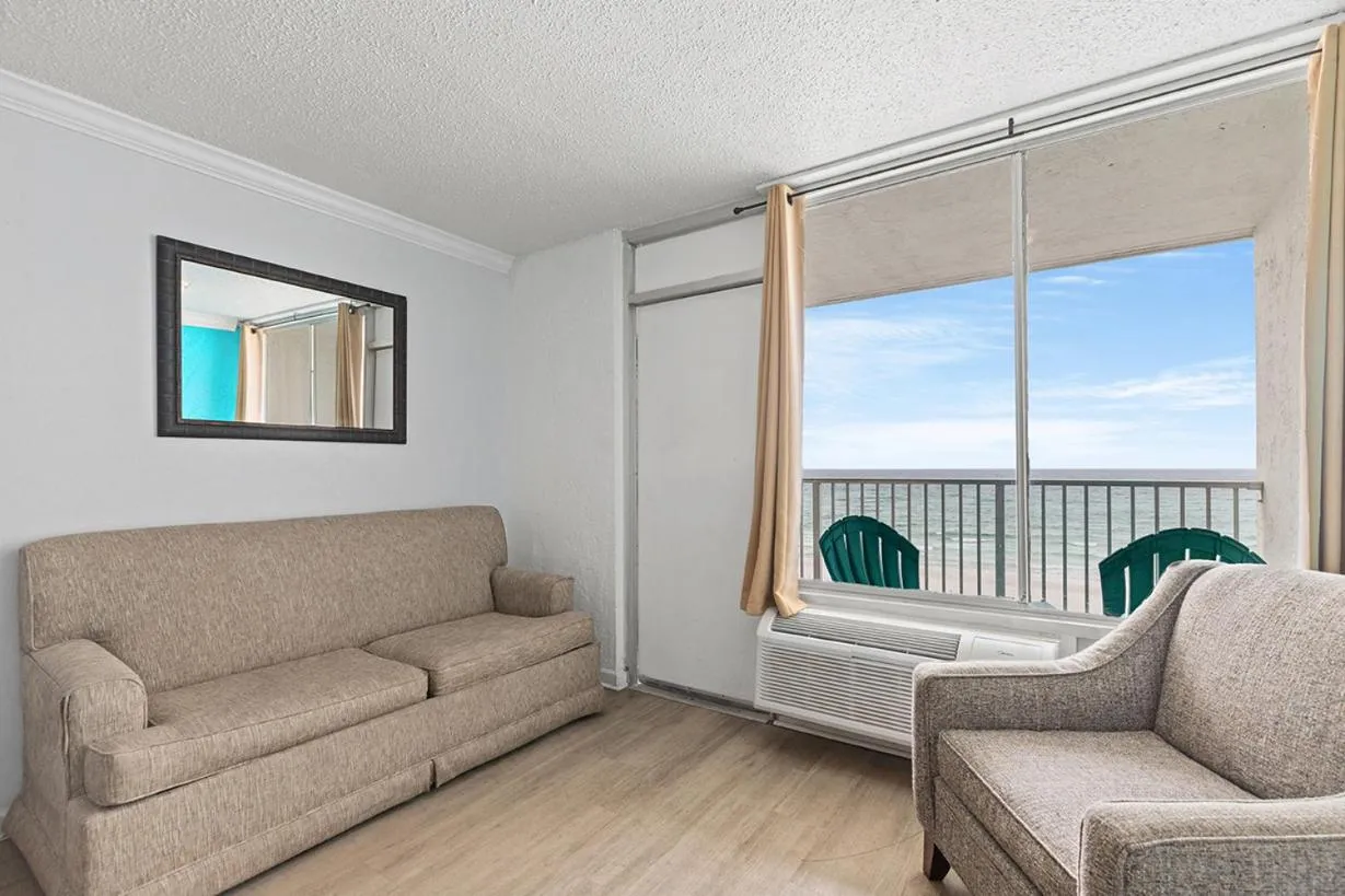 Seating area in The Reef At Seahaven Beach Resorts