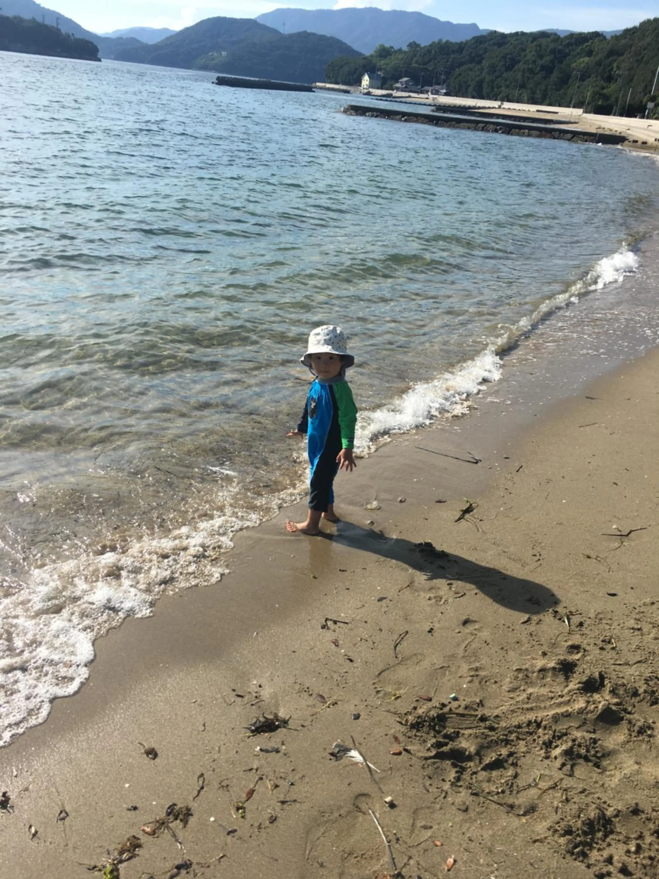 Beach in villa chillon