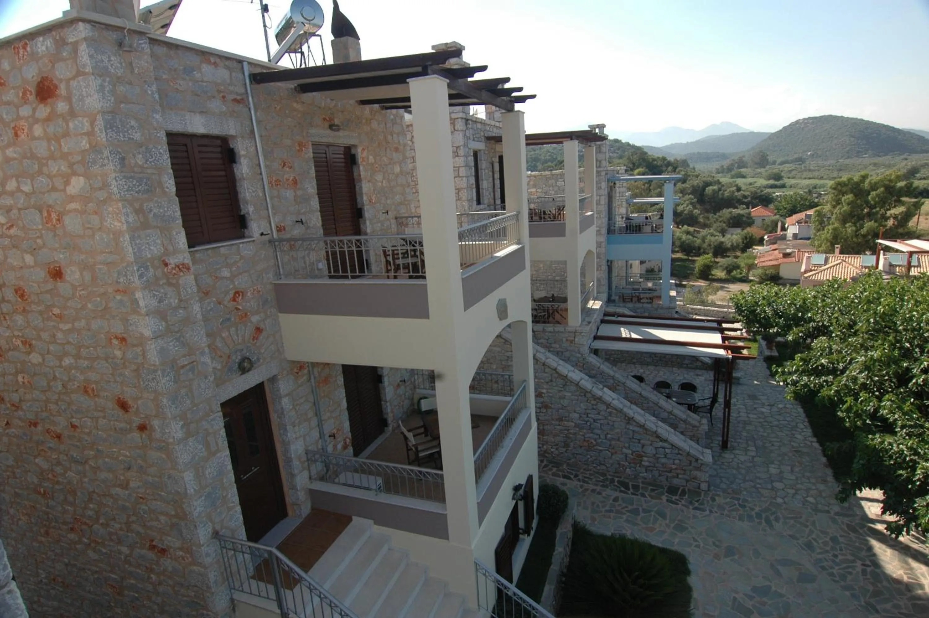 Bird's eye view in Vathi Hotel Apartment Hotel