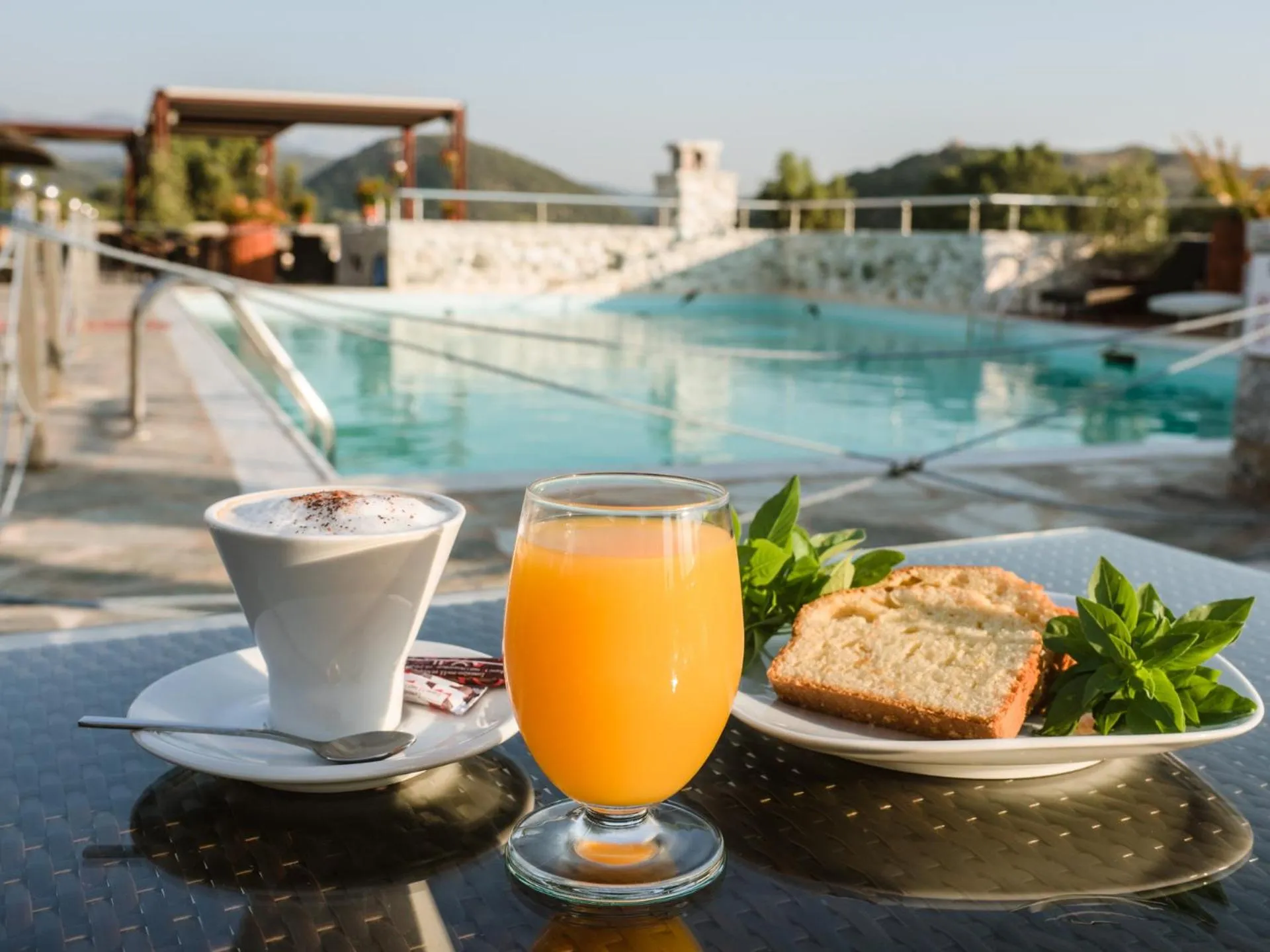 Swimming pool in Vathi Hotel Apartment Hotel