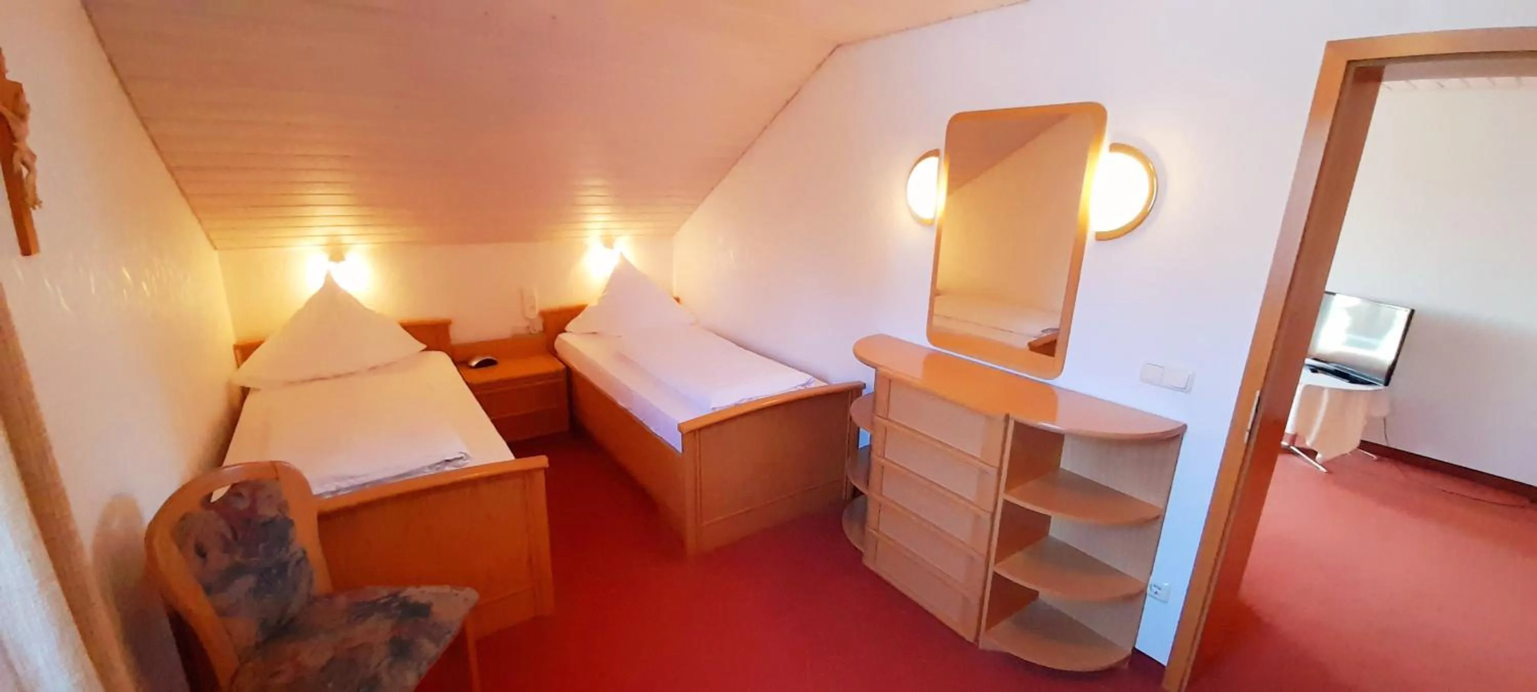 Bedroom, Bed in Hotel Seemüller