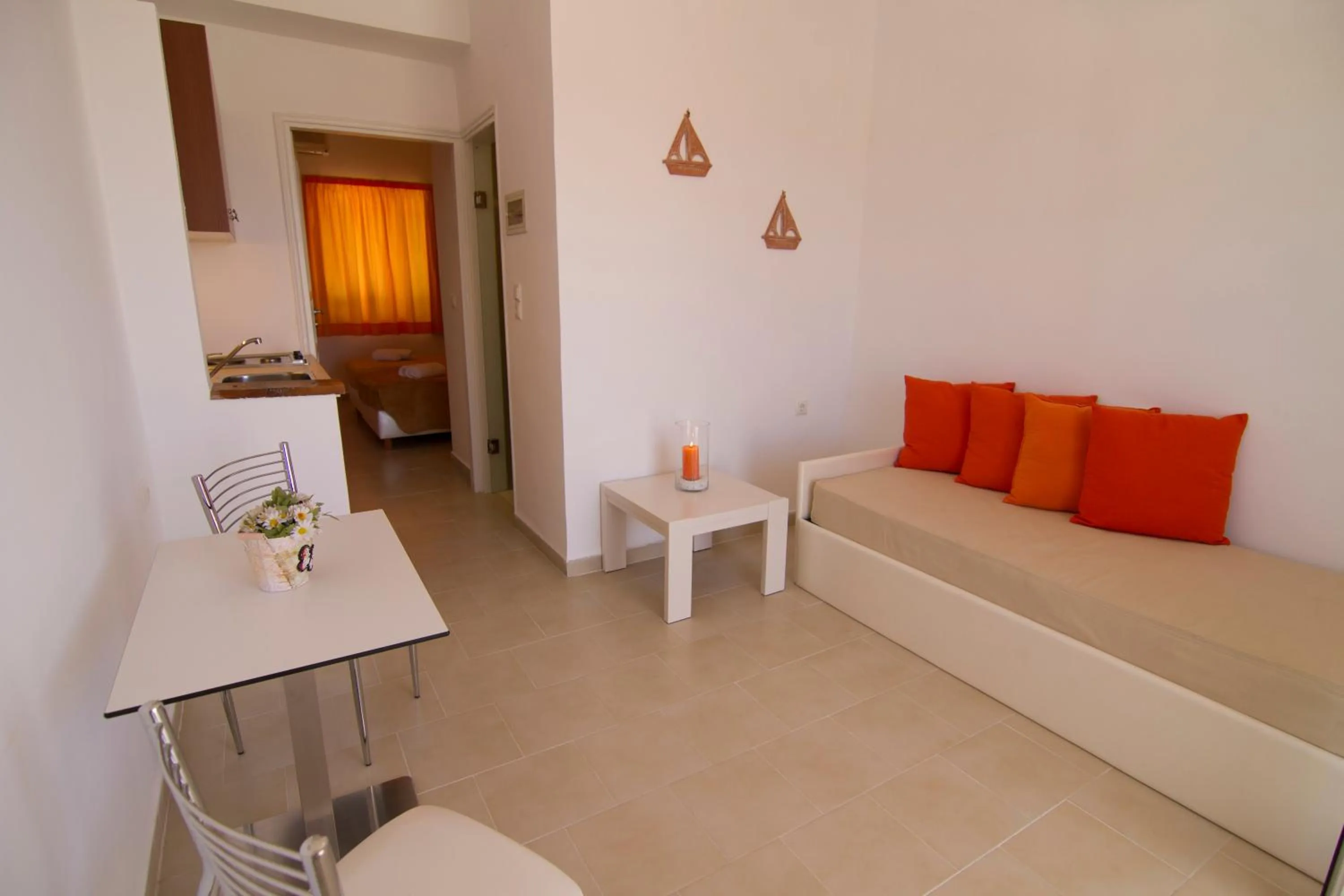 Living room in Frida Apartments