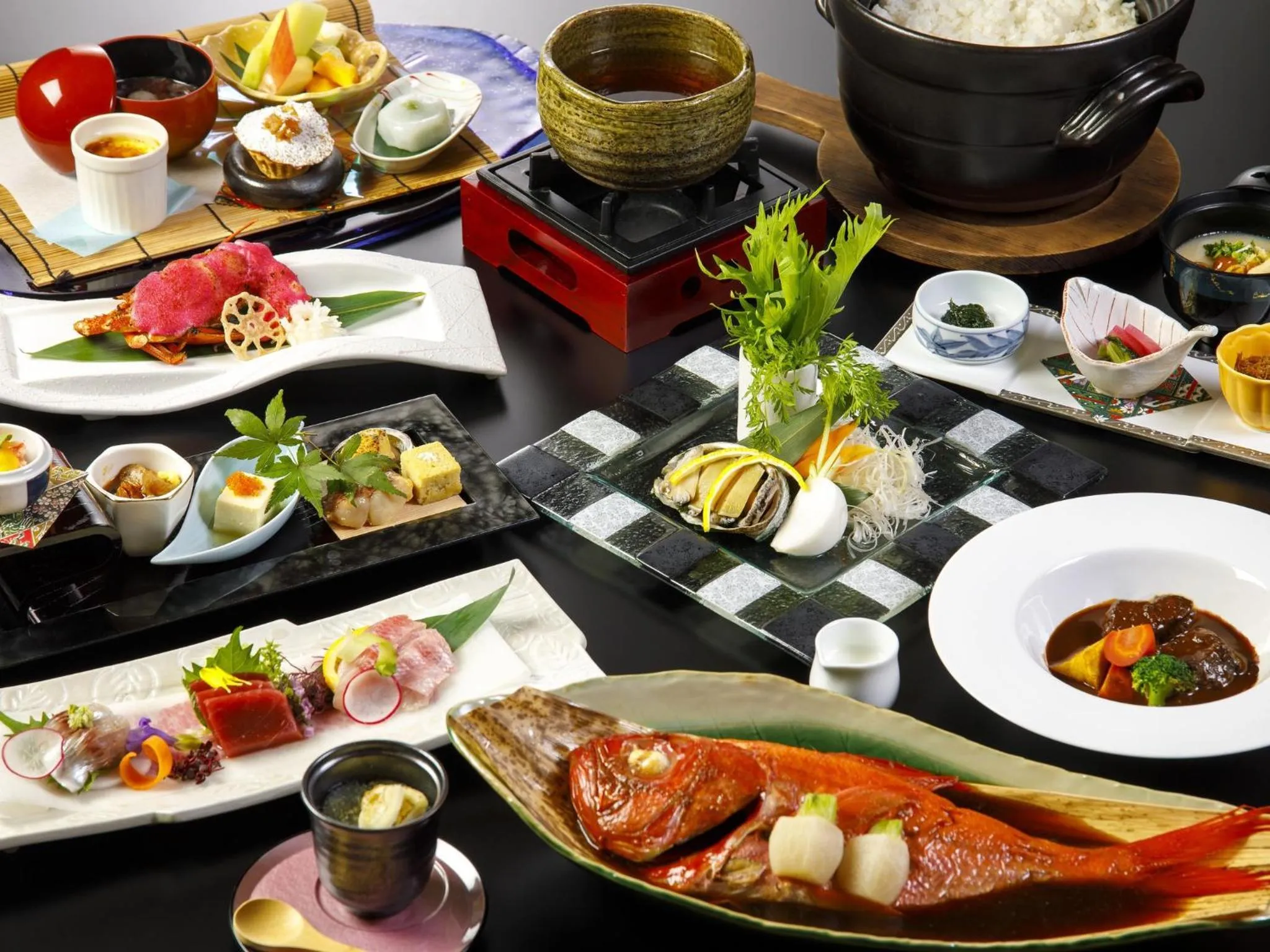 Dinner in Ito Kowakien