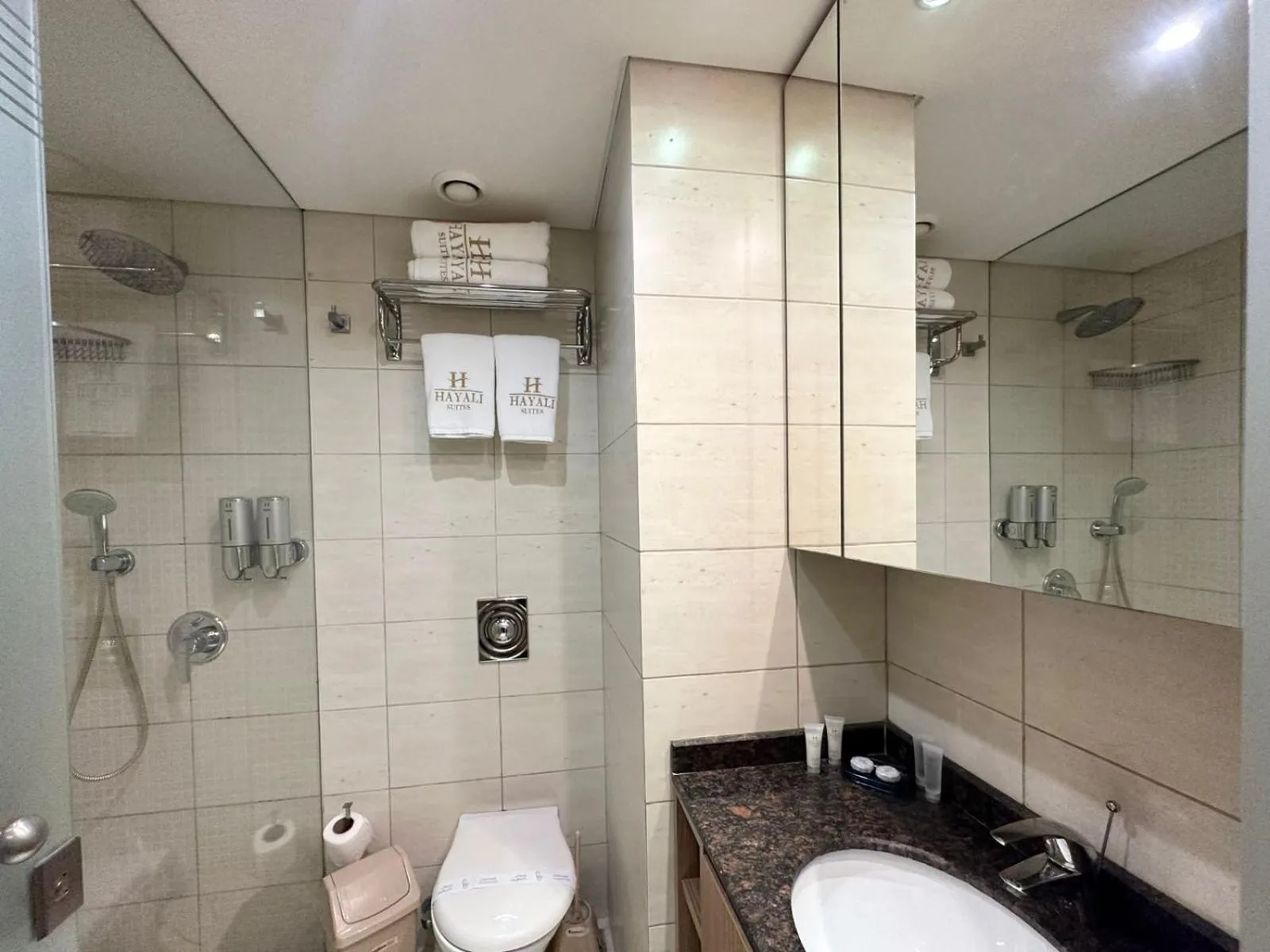 Shower in Hayali Suites