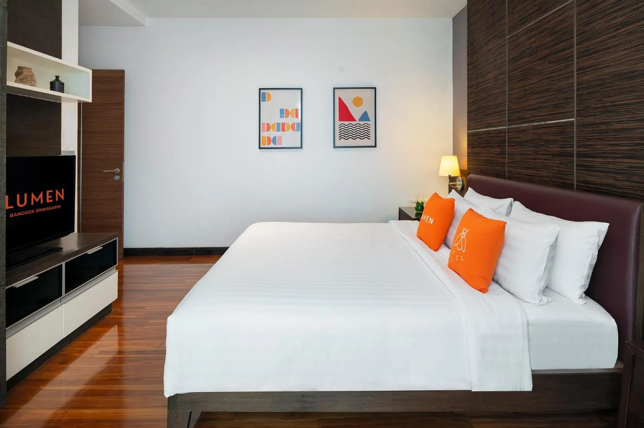 Bed in Lumen Bangkok Srinakarin