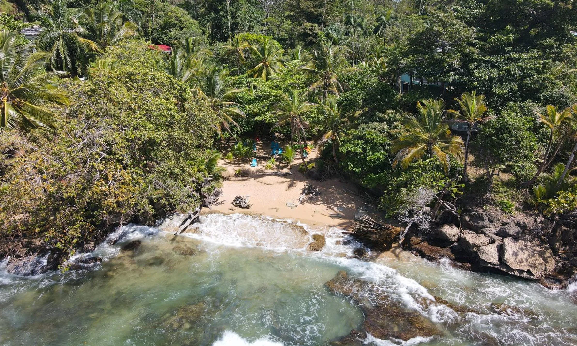 Bird's eye view in Bird Island Bungalows