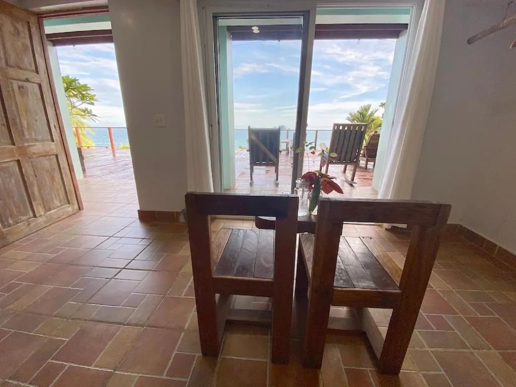 Living room in Bird Island Bungalows