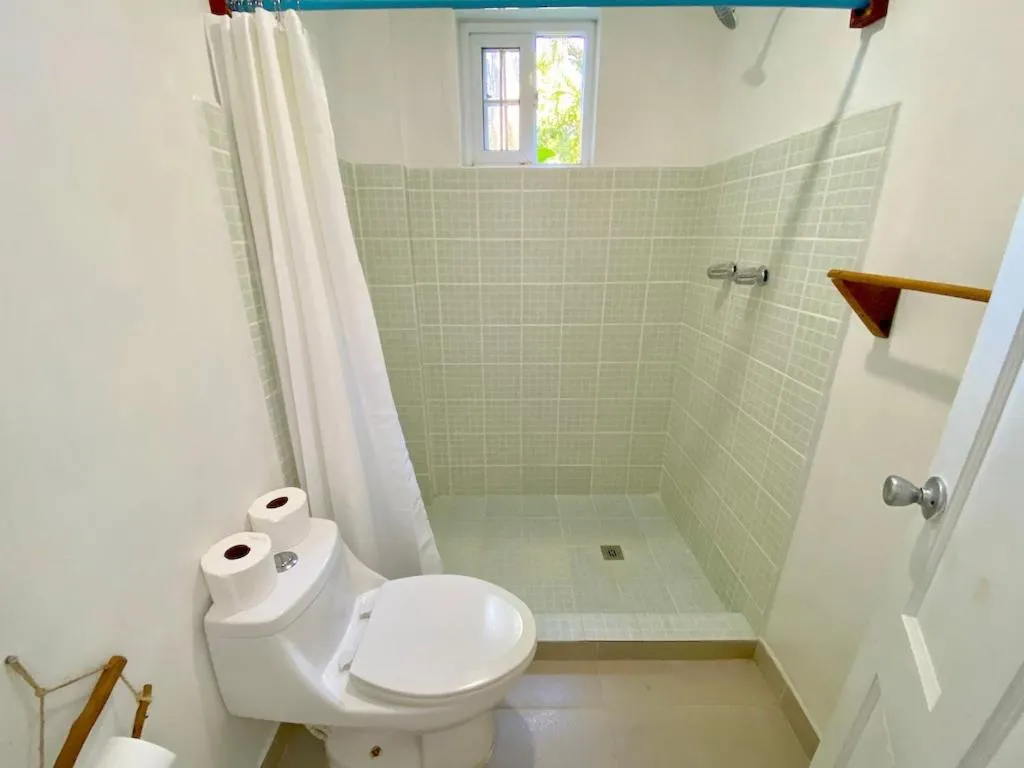 Shower in Bird Island Bungalows