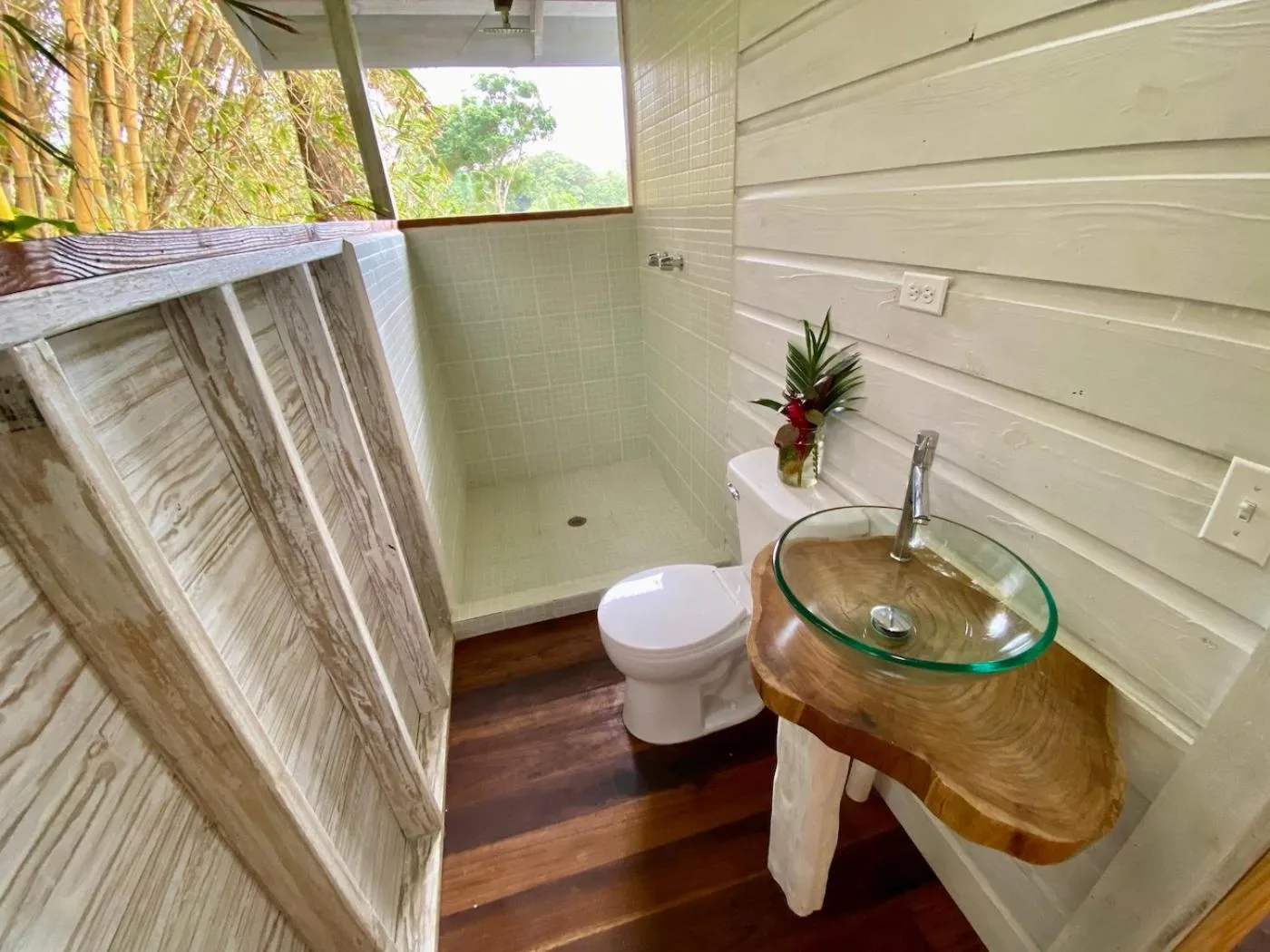 Toilet in Bird Island Bungalows