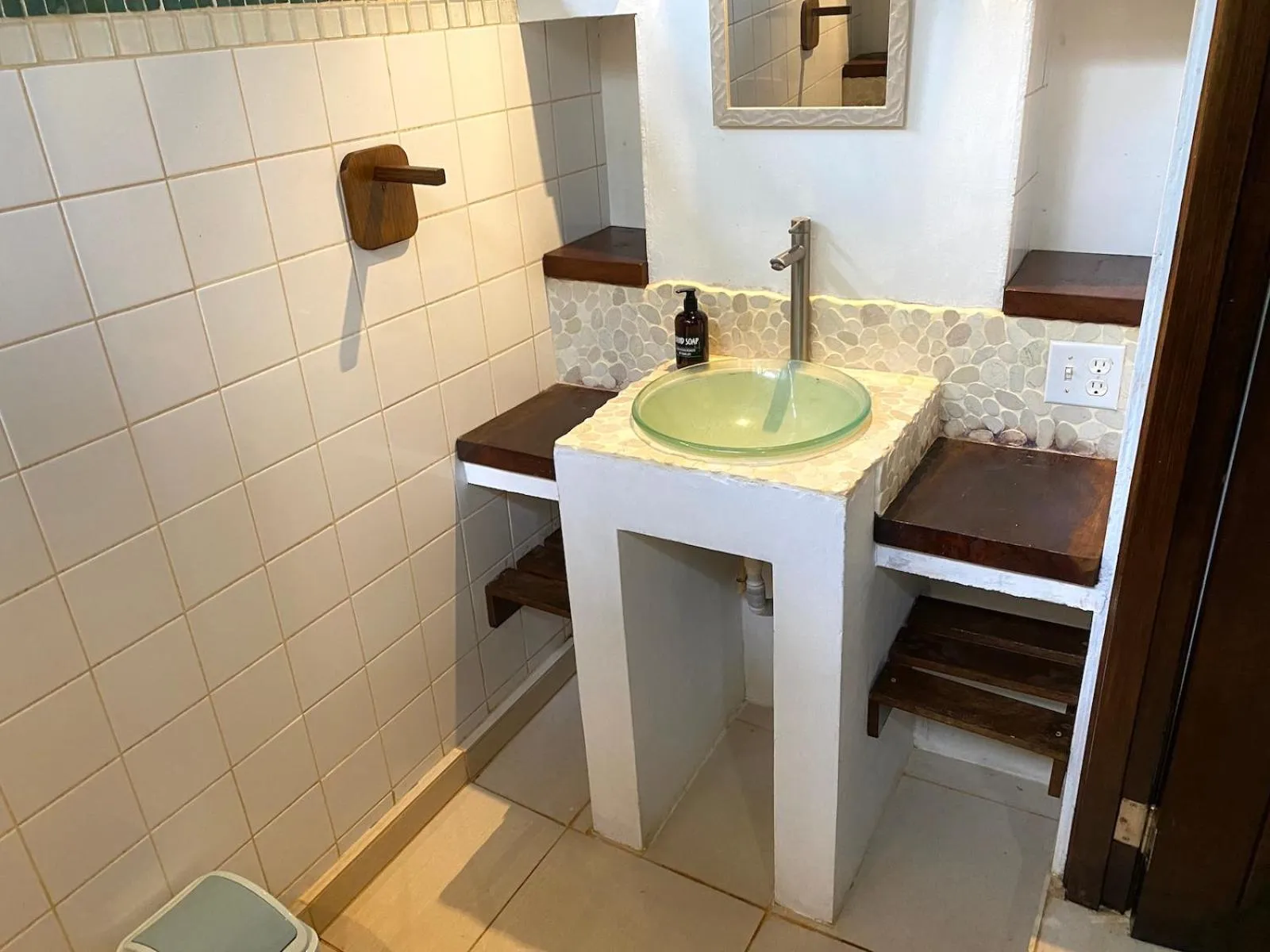 Bathroom in Bird Island Bungalows