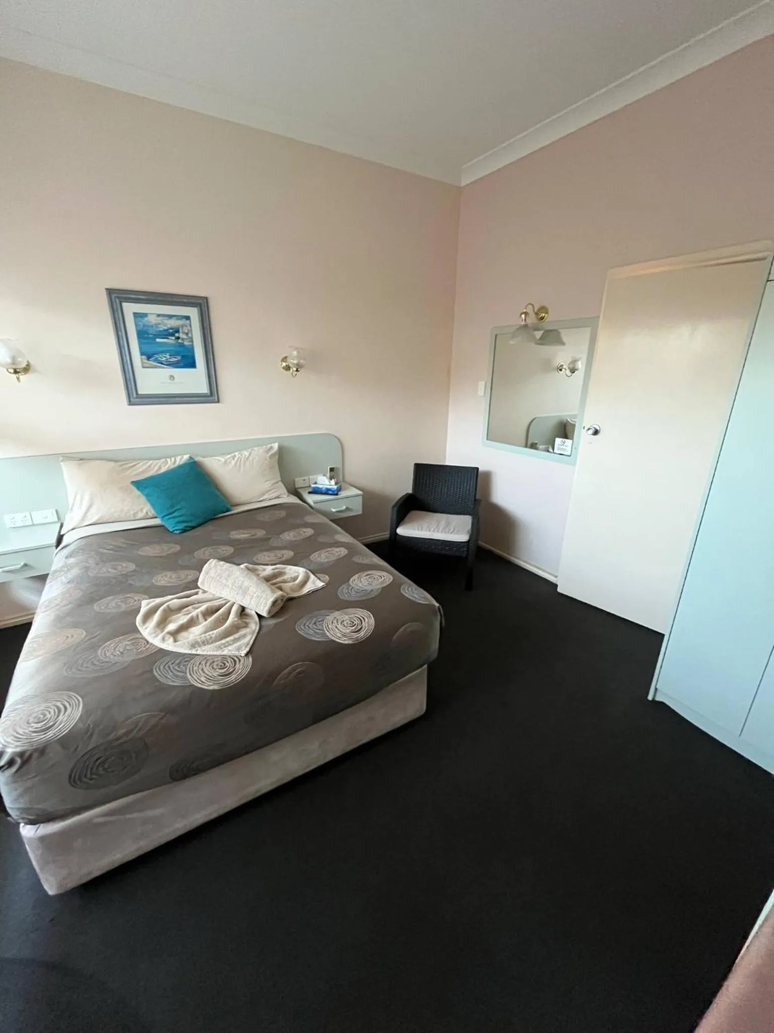 Bed in Copper City Motel