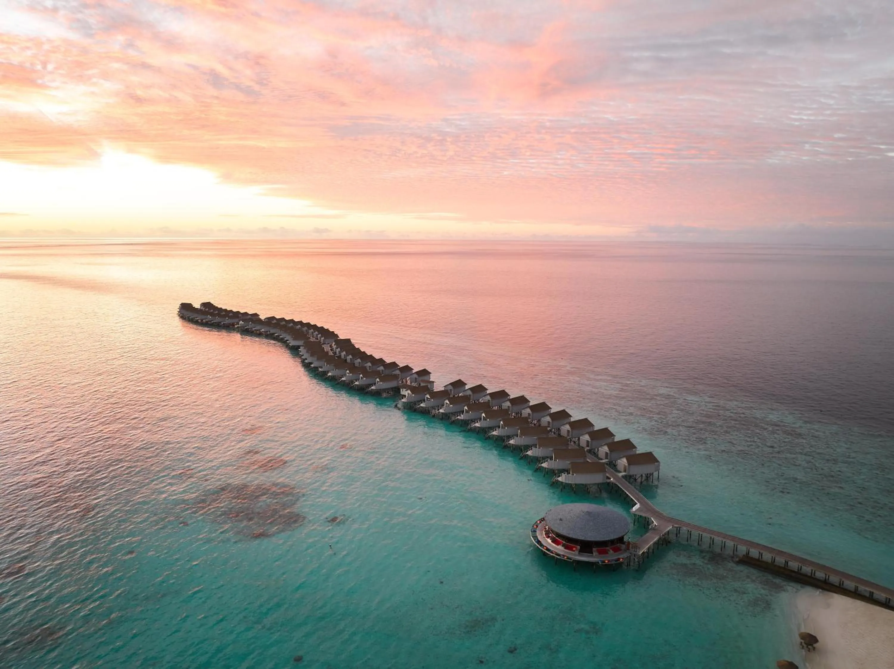 Bird's eye view in Centara Ras Fushi Resort & Spa Maldives - Stay 4 nights or more and enjoy 50 percent off Speedboat transfers, valid for stays from 10 Apr to 30 Sep 2026