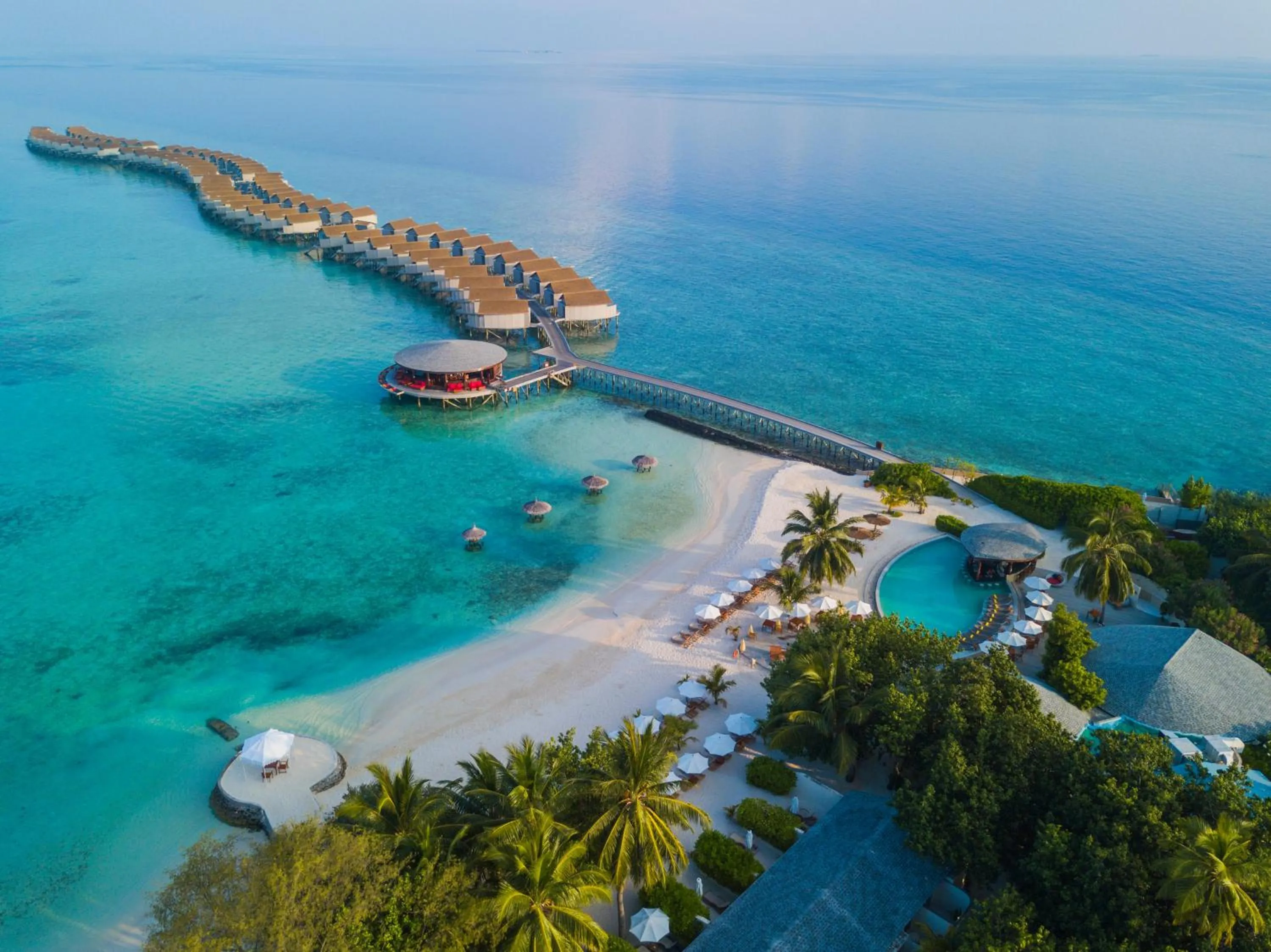 Bird's eye view in Centara Ras Fushi Resort & Spa Maldives - Stay 4 nights or more and enjoy 50 percent off Speedboat transfers, valid for stays from 10 Apr to 30 Sep 2026