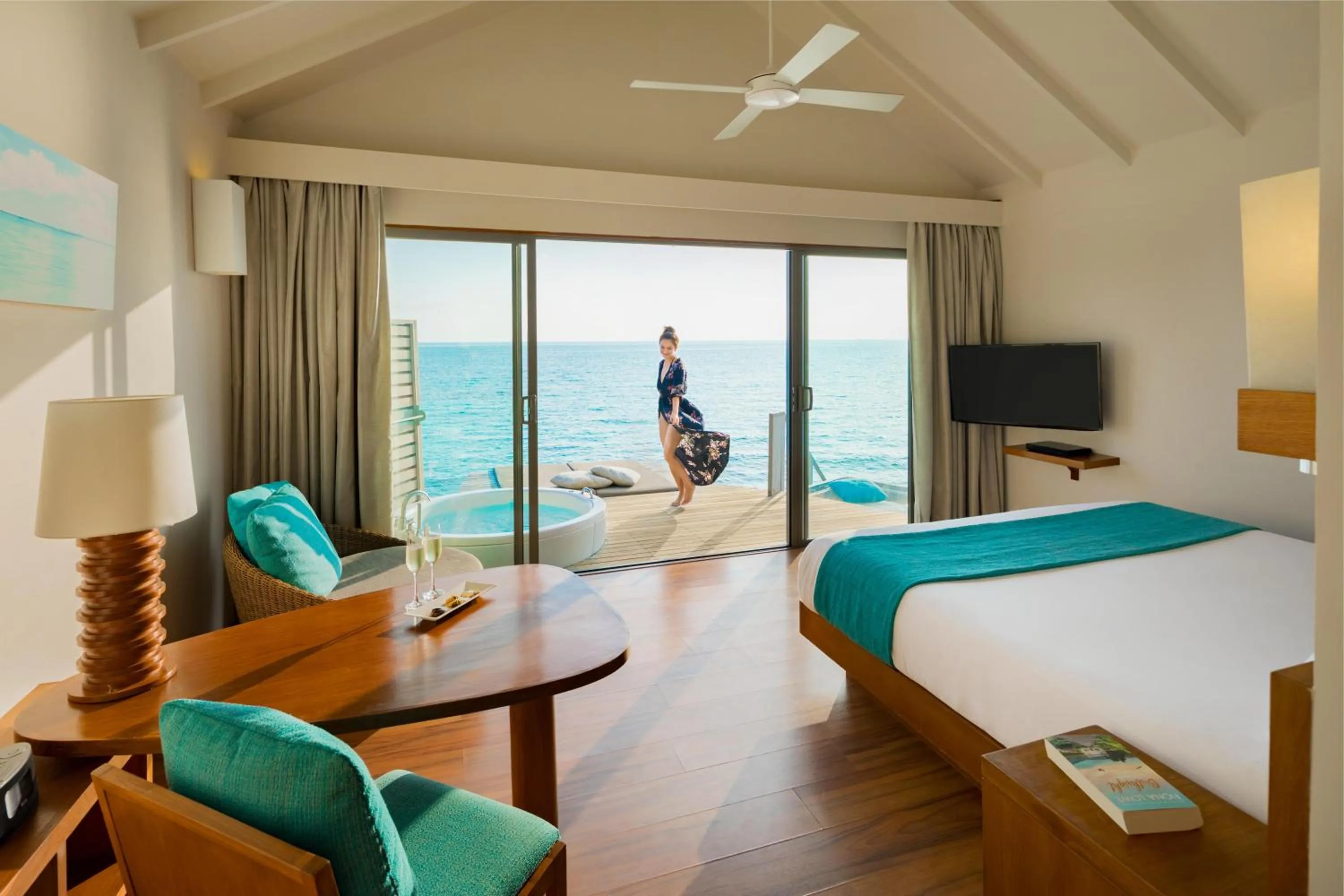 Photo of the whole room, Bed in Centara Ras Fushi Resort & Spa Maldives - Stay 4 nights or more and enjoy 50 percent off Speedboat transfers, valid for stays from 10 Apr to 30 Sep 2026