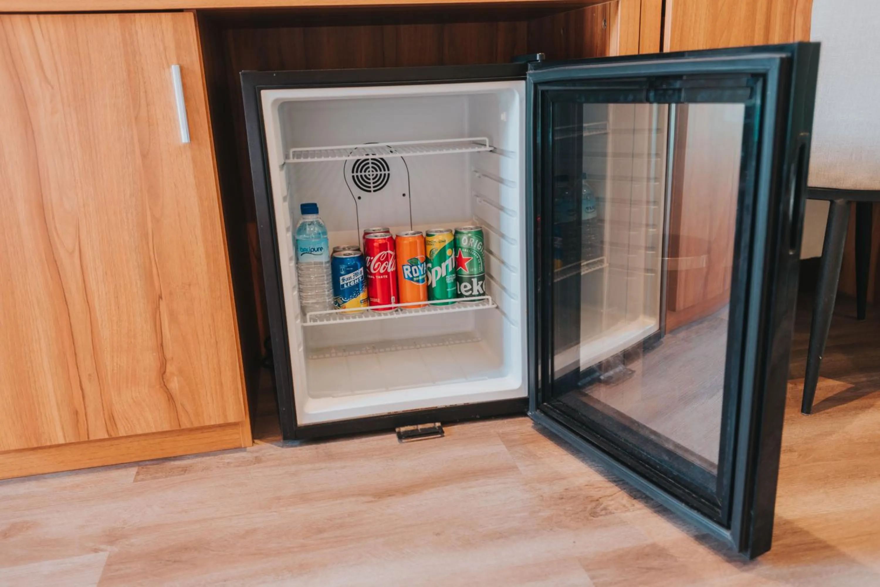 minibar in SureStay Plus Hotel by Best Western AC LUXE Angeles City