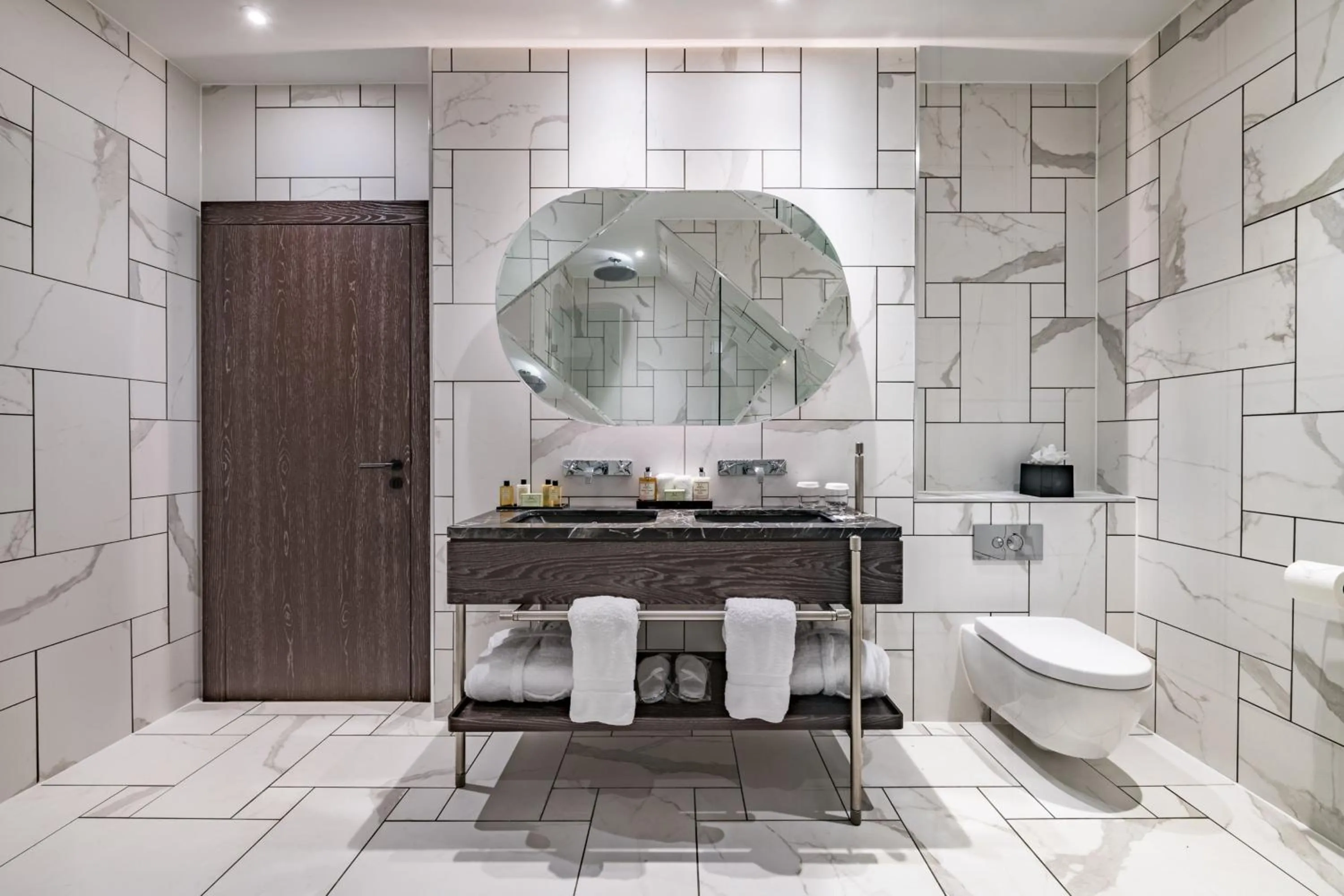 Bathroom in Stock Exchange Hotel, Manchester, Autograph Collection