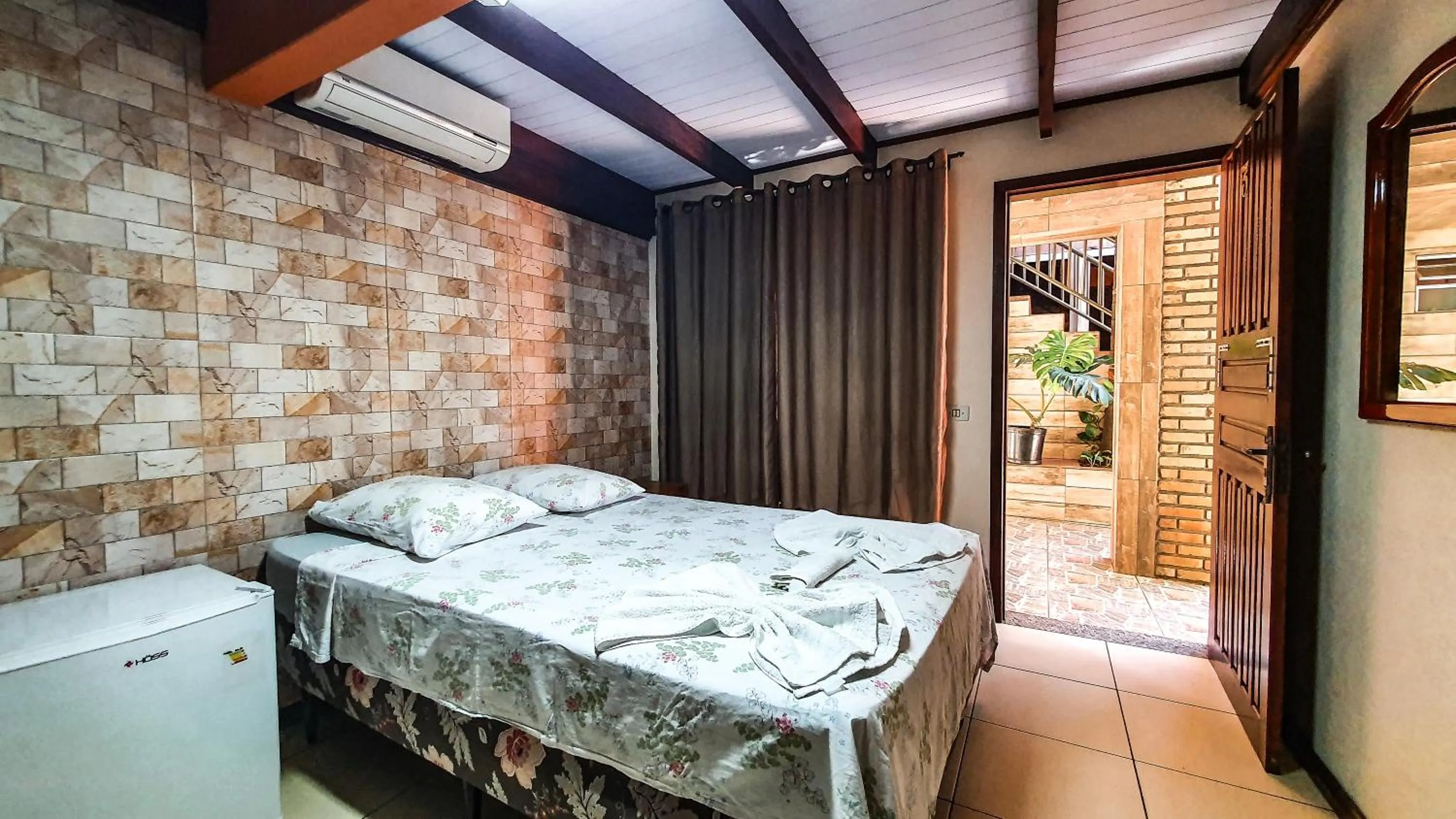 Bed in Pousada do Alemão