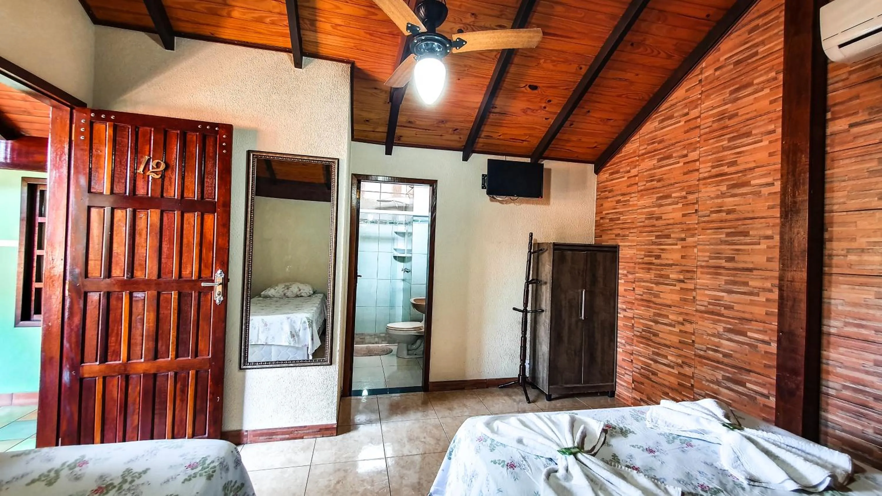 Bed in Pousada do Alemão