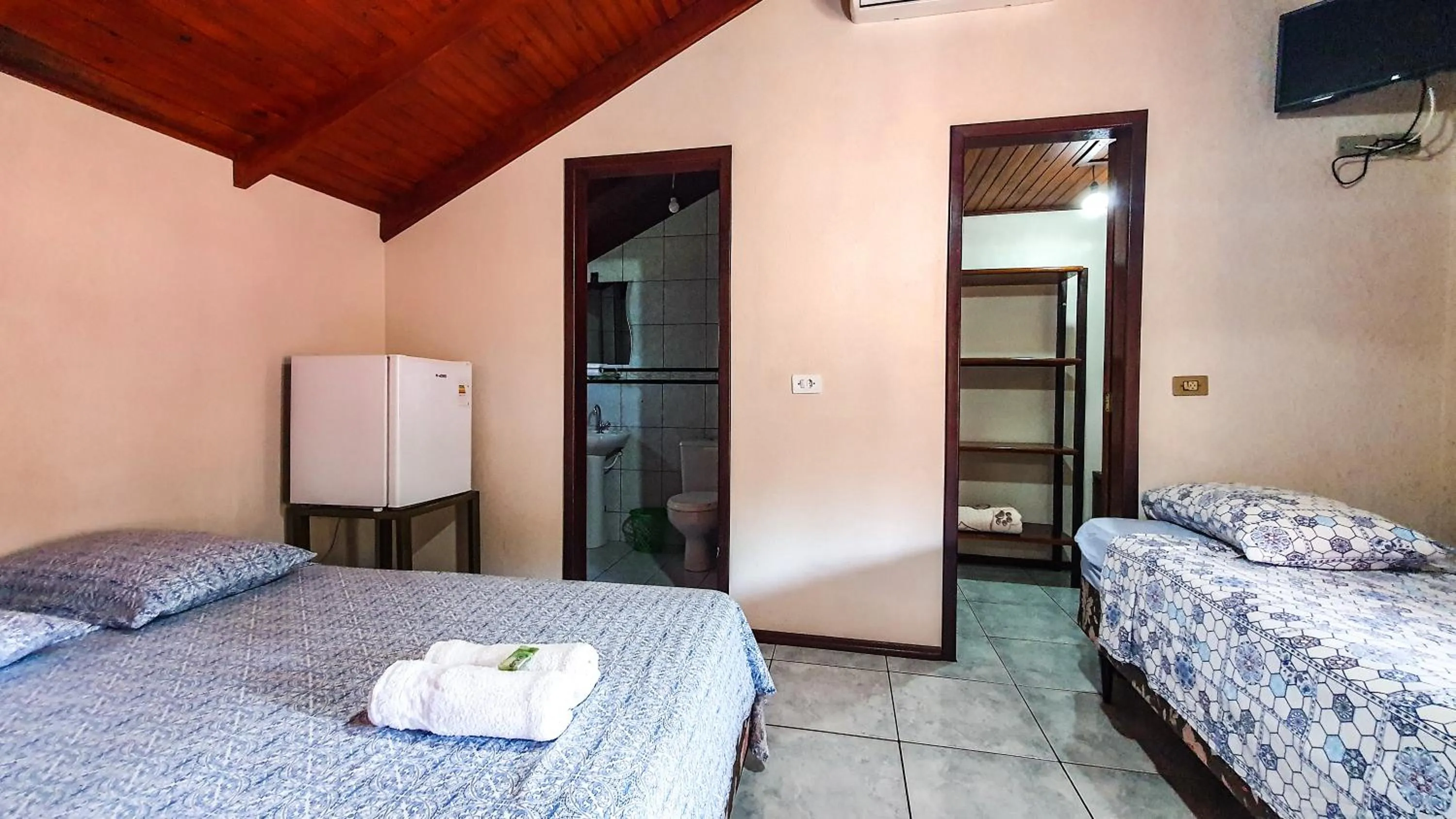 Bed in Pousada do Alemão