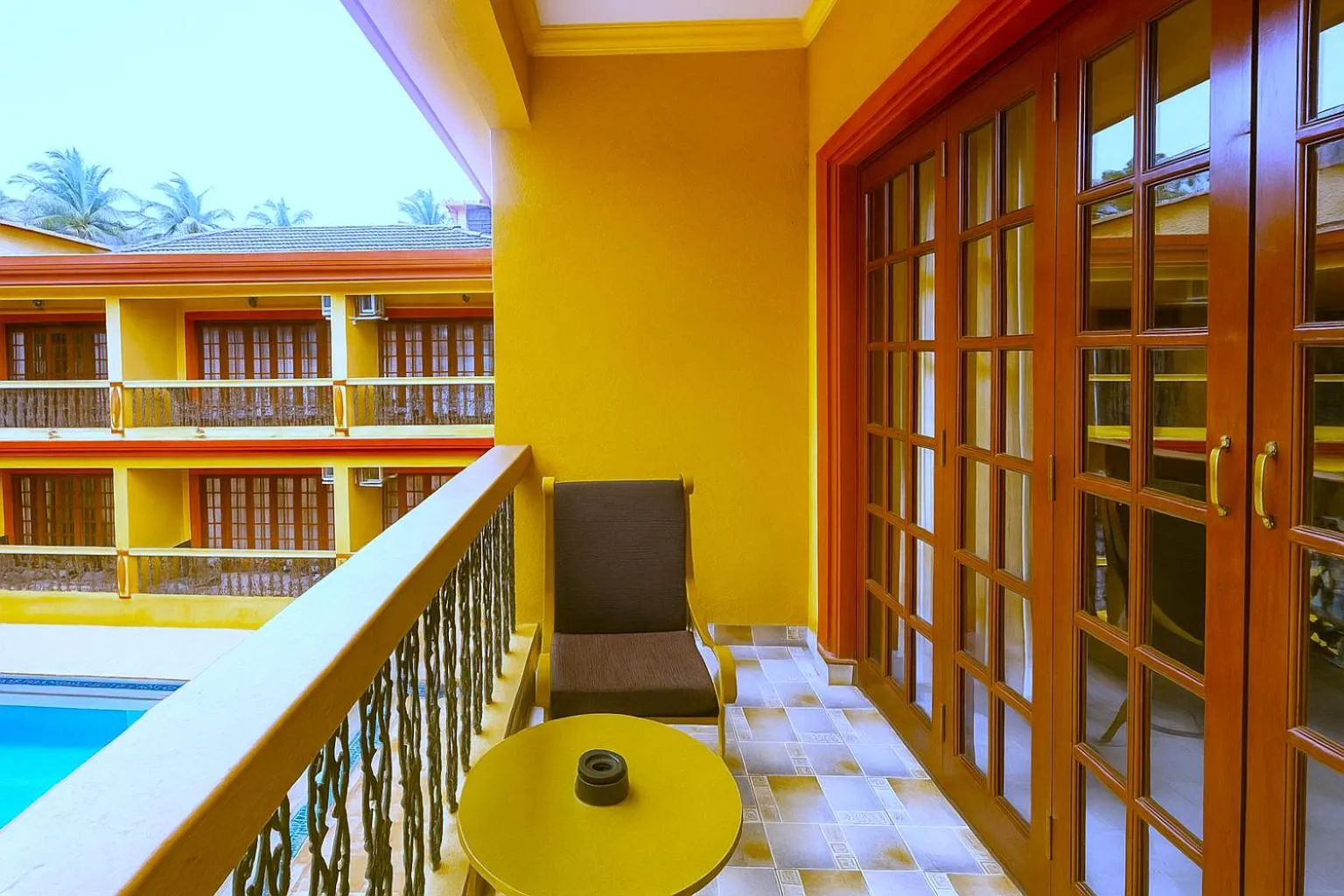 Balcony/Terrace in Resort Terra Paraiso Goa - A Beach Property