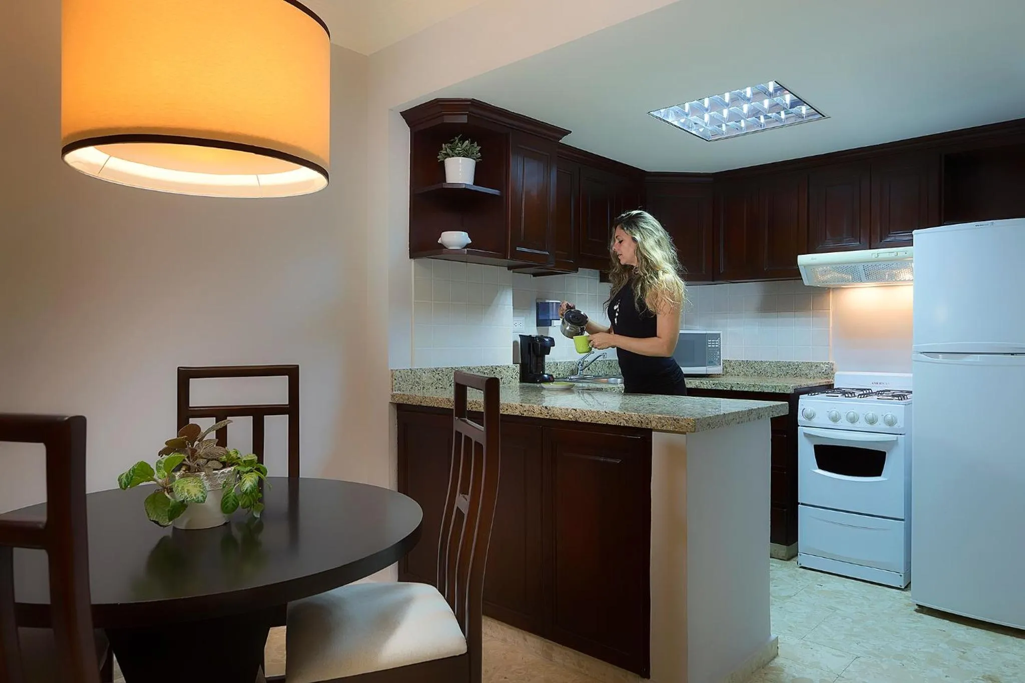 Kitchen or kitchenette in Plaza Florida Suites