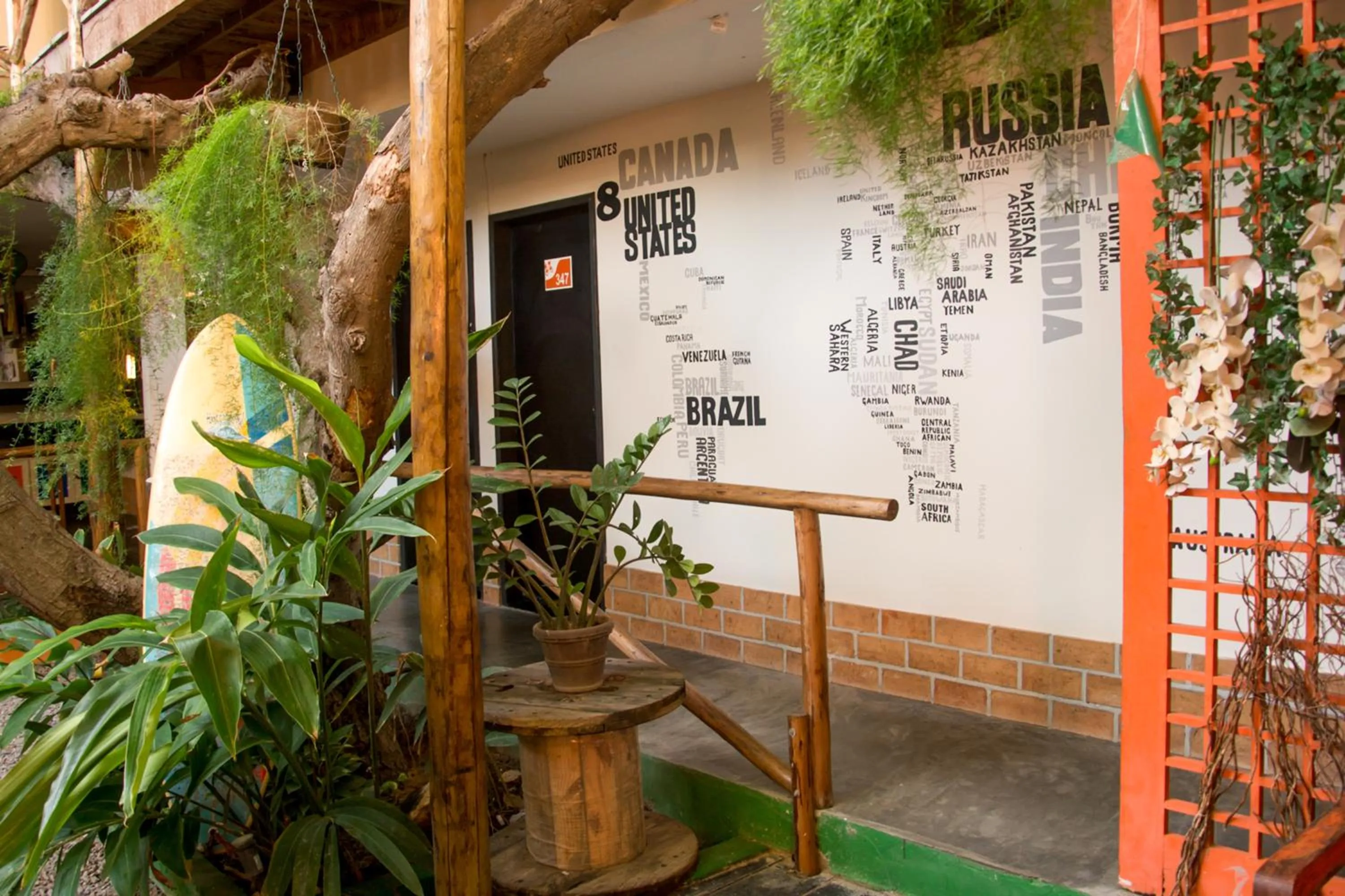 Decorative detail in Vila Aju - Pousada Temática