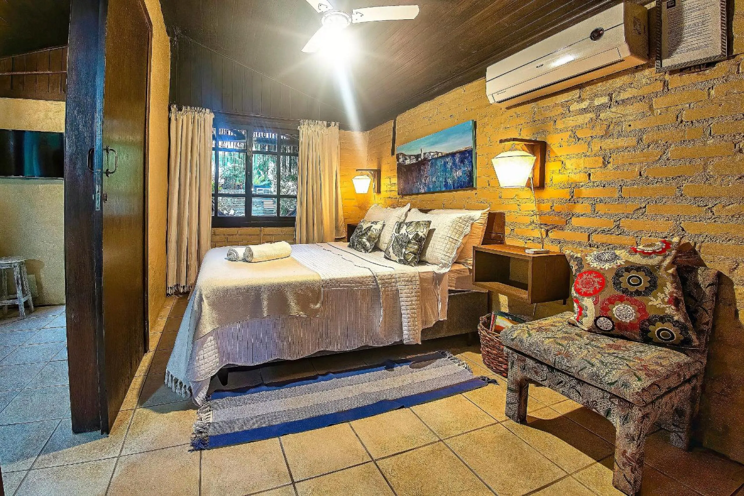 Bedroom, Bed in Pousada Rosa da Praia - Praia do Rosa - SC