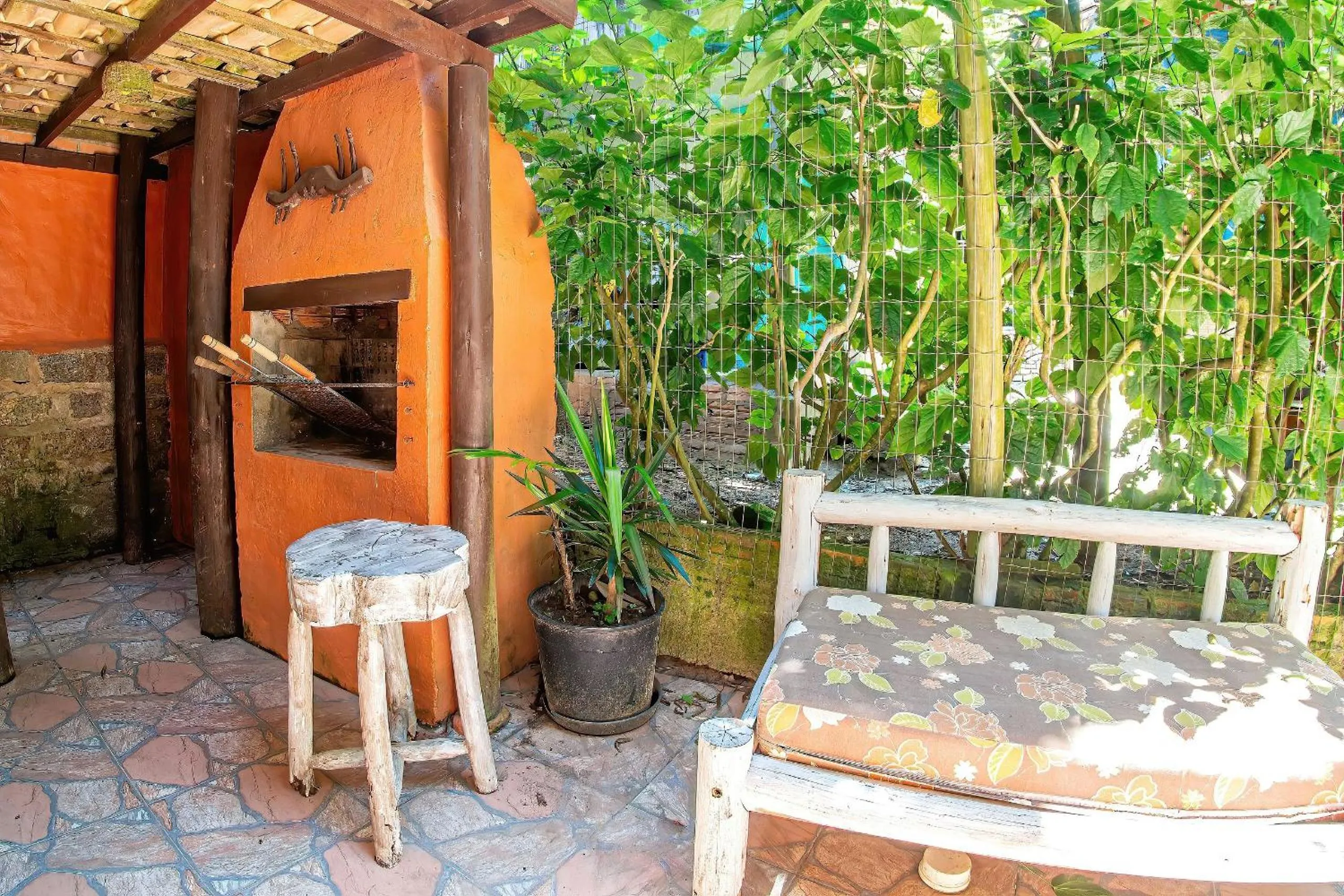 BBQ facilities in Pousada Rosa da Praia - Praia do Rosa - SC