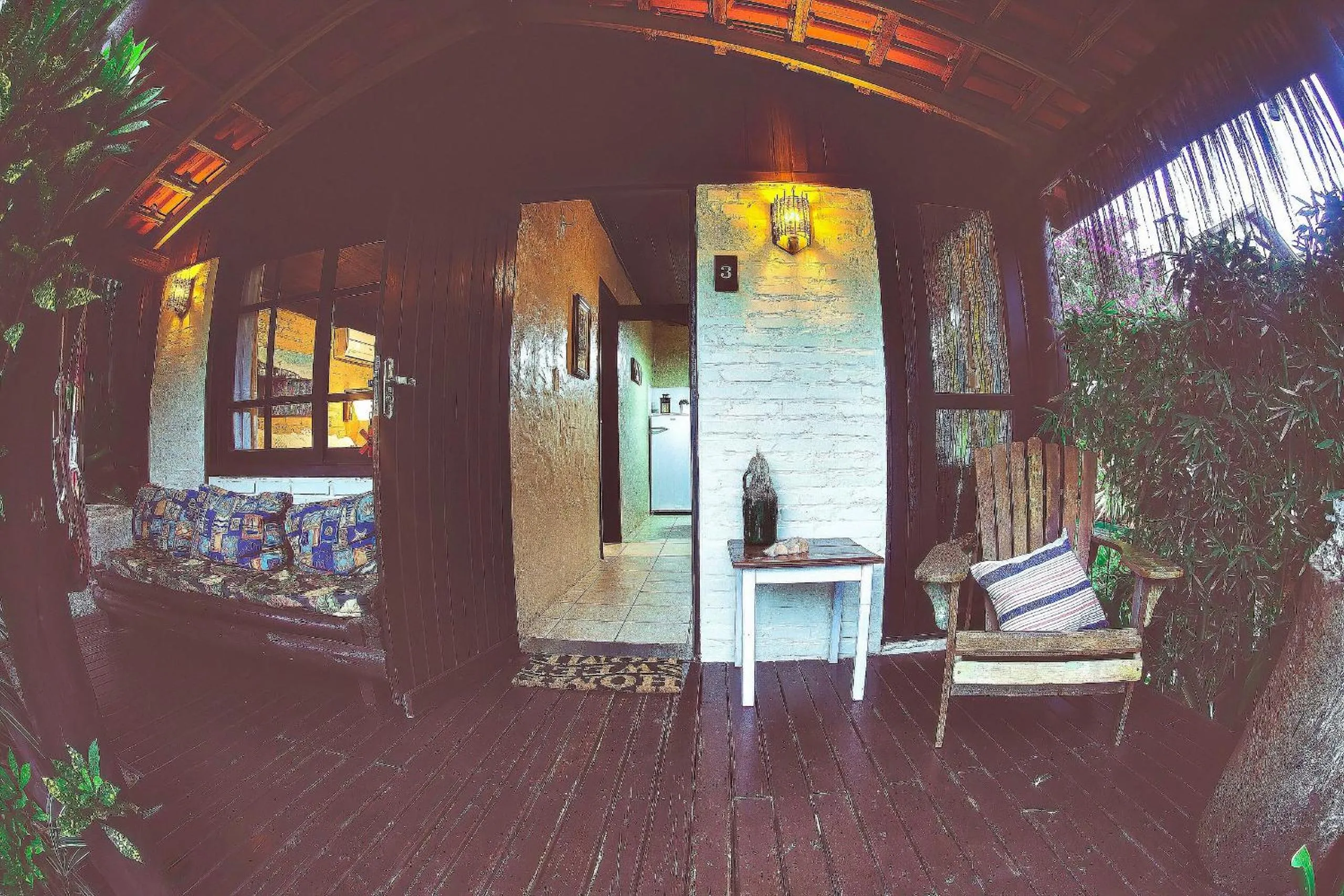 Balcony/Terrace in Pousada Rosa da Praia - Praia do Rosa - SC