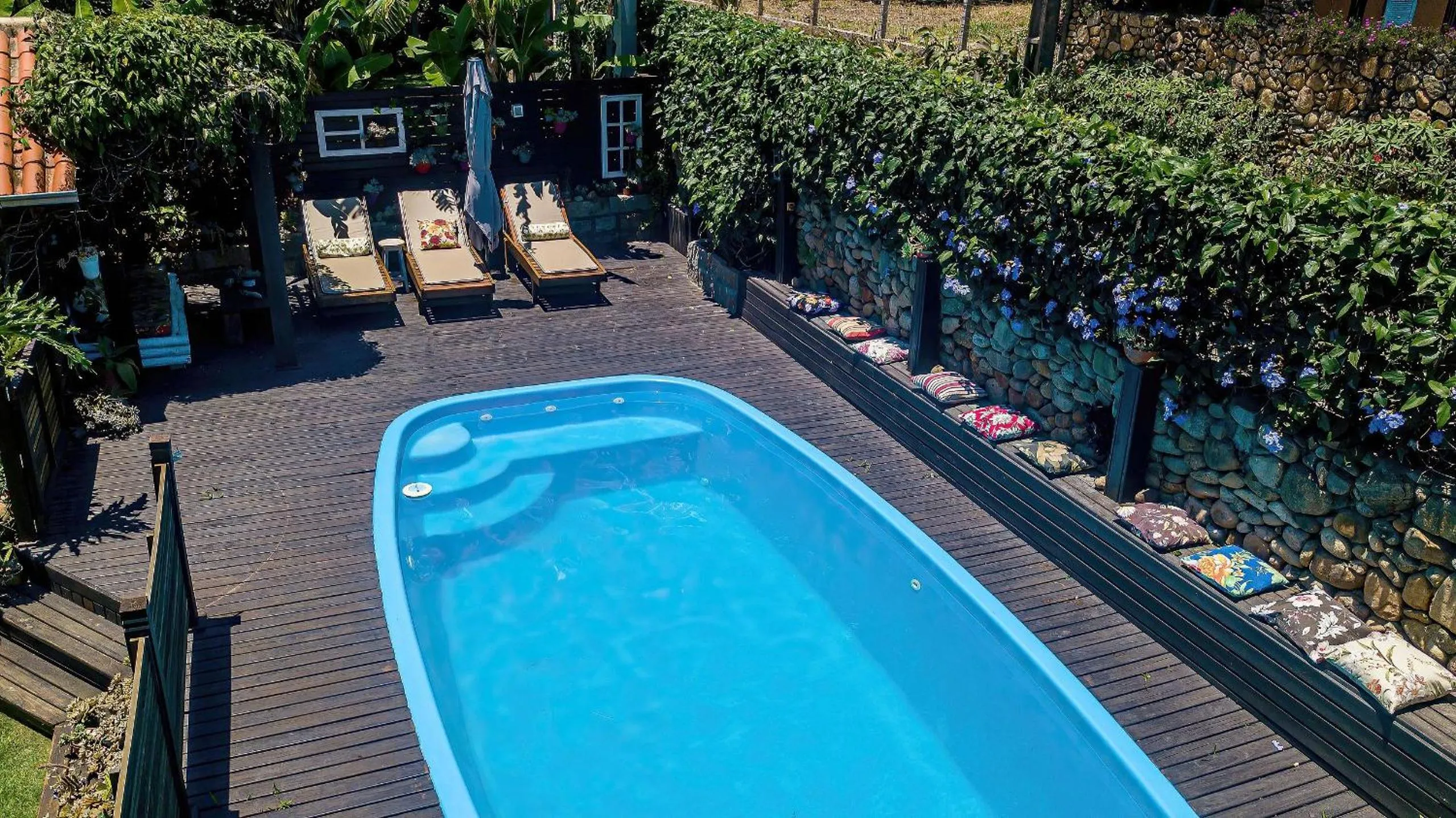 Swimming pool in Pousada Rosa da Praia - Praia do Rosa - SC