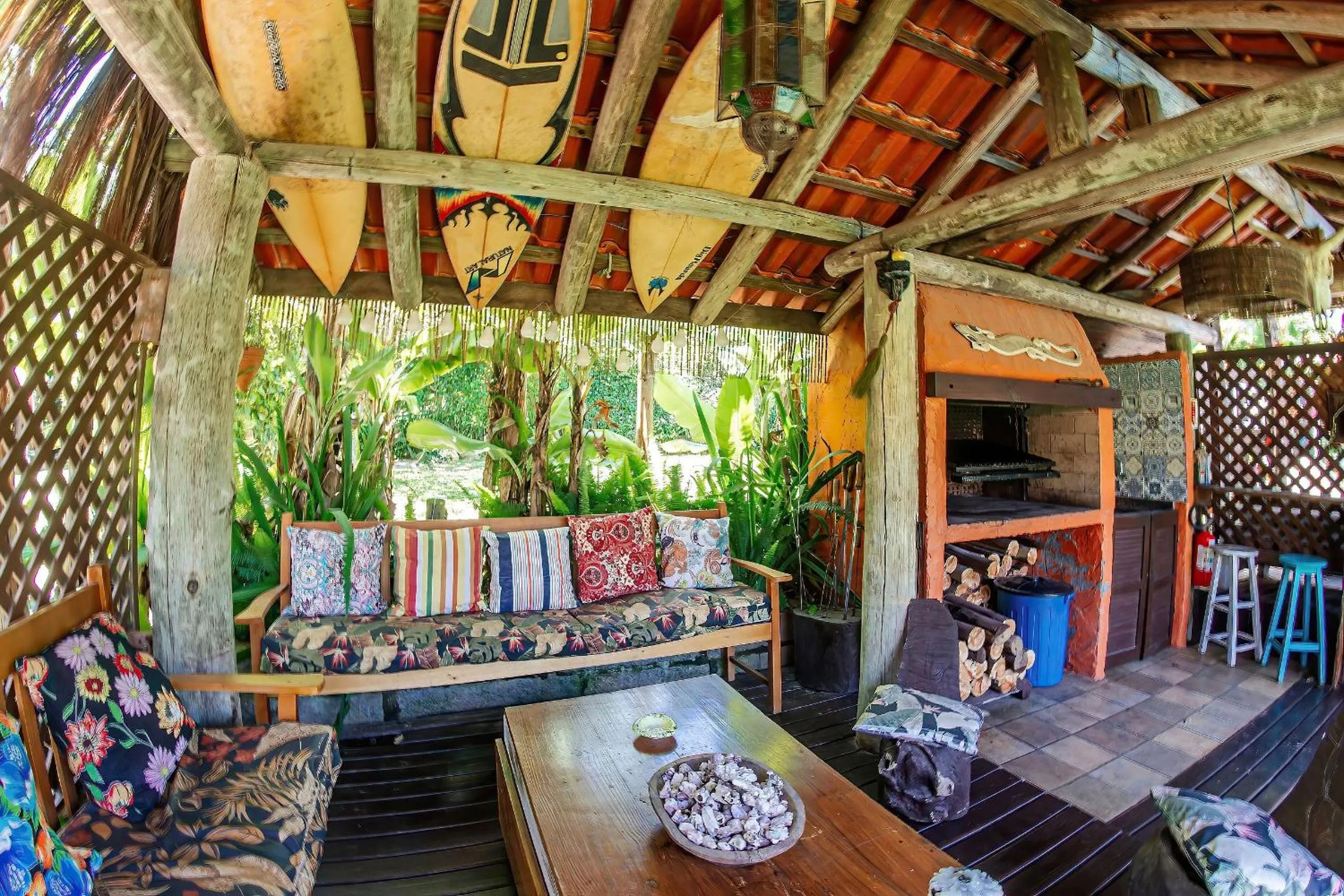 BBQ facilities in Pousada Rosa da Praia - Praia do Rosa - SC