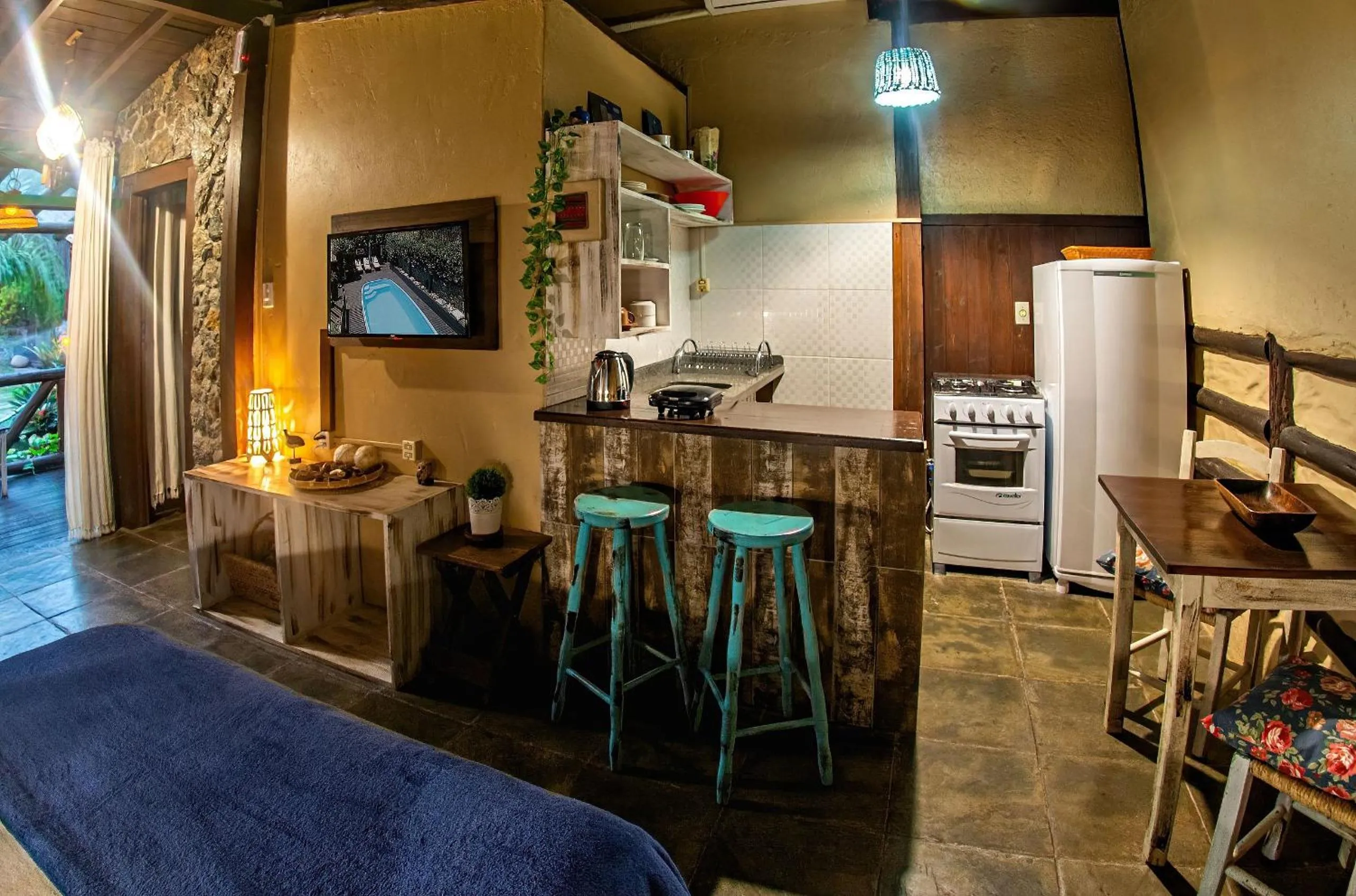 Kitchen or kitchenette in Pousada Rosa da Praia - Praia do Rosa - SC