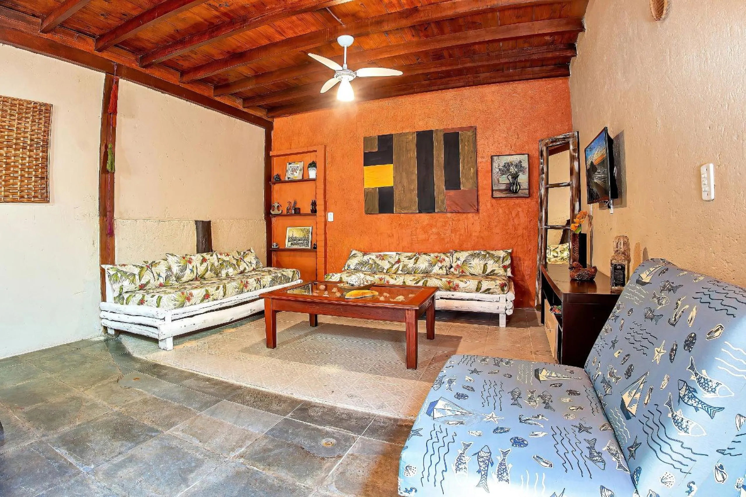 Living room in Pousada Rosa da Praia - Praia do Rosa - SC