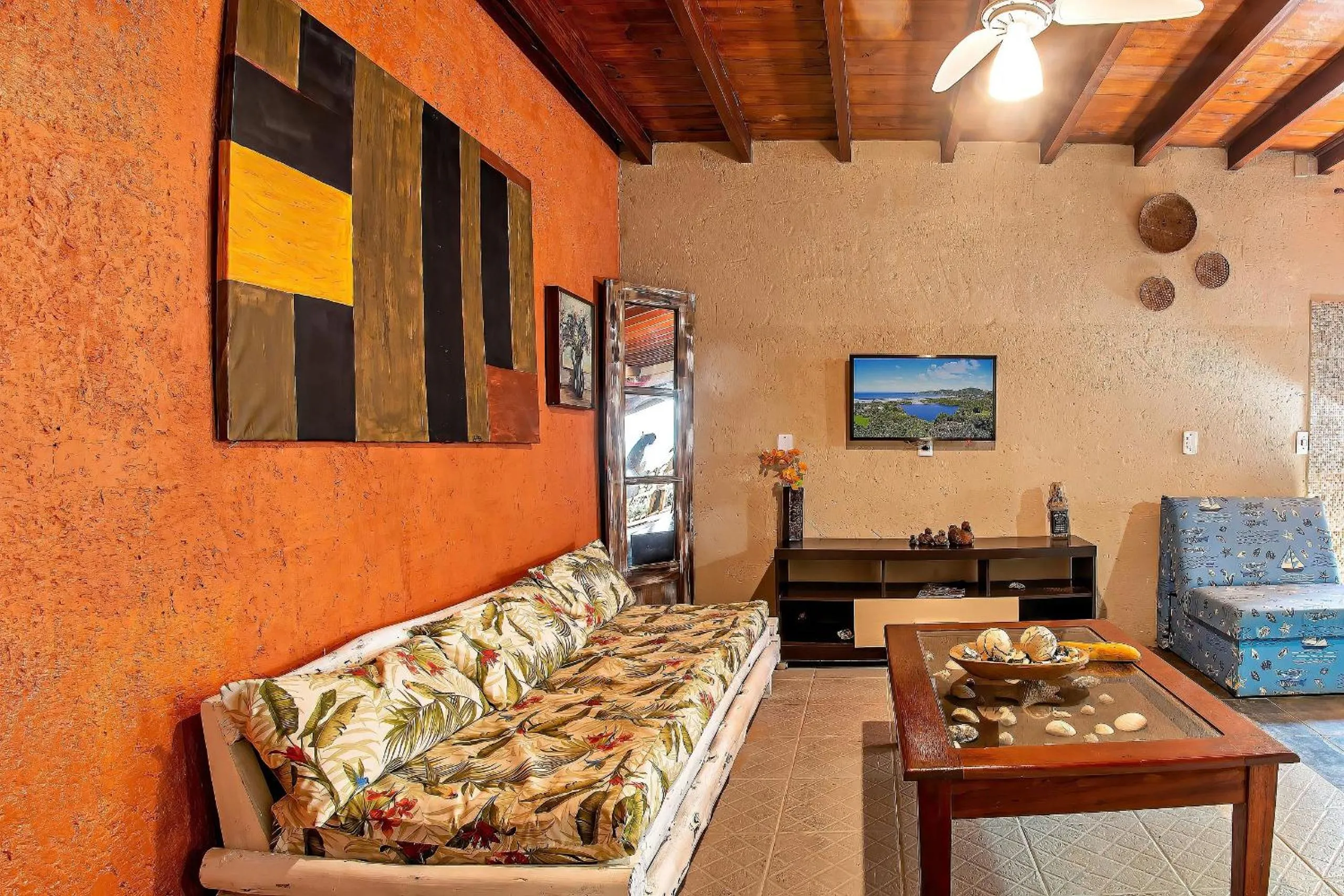 Living room in Pousada Rosa da Praia - Praia do Rosa - SC