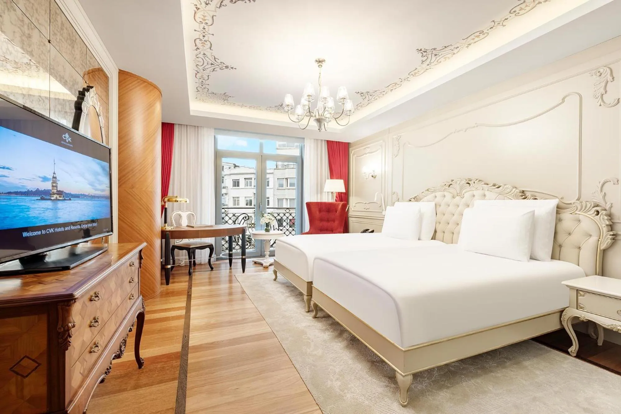 Bed in CVK Park Bosphorus Hotel Istanbul