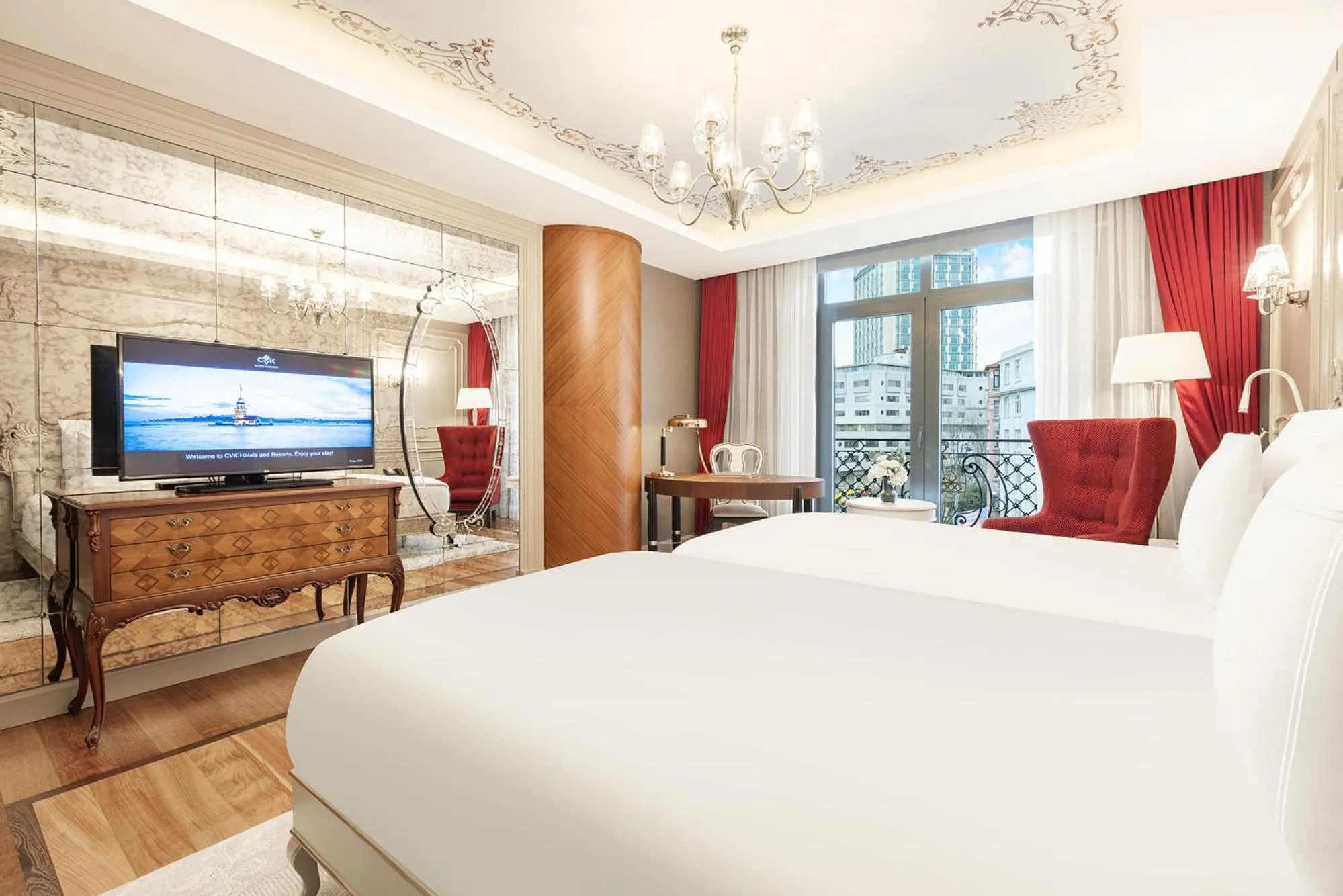 Bed in CVK Park Bosphorus Hotel Istanbul