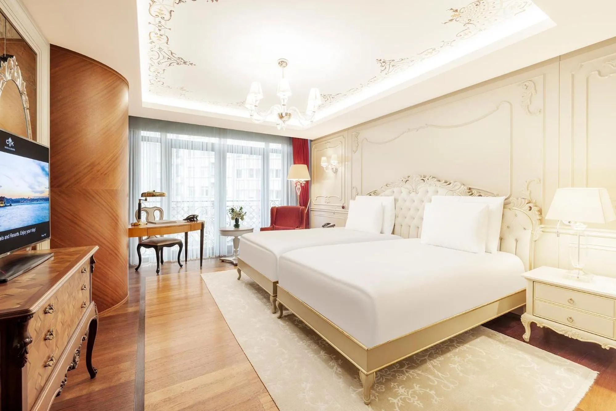 Bed in CVK Park Bosphorus Hotel Istanbul