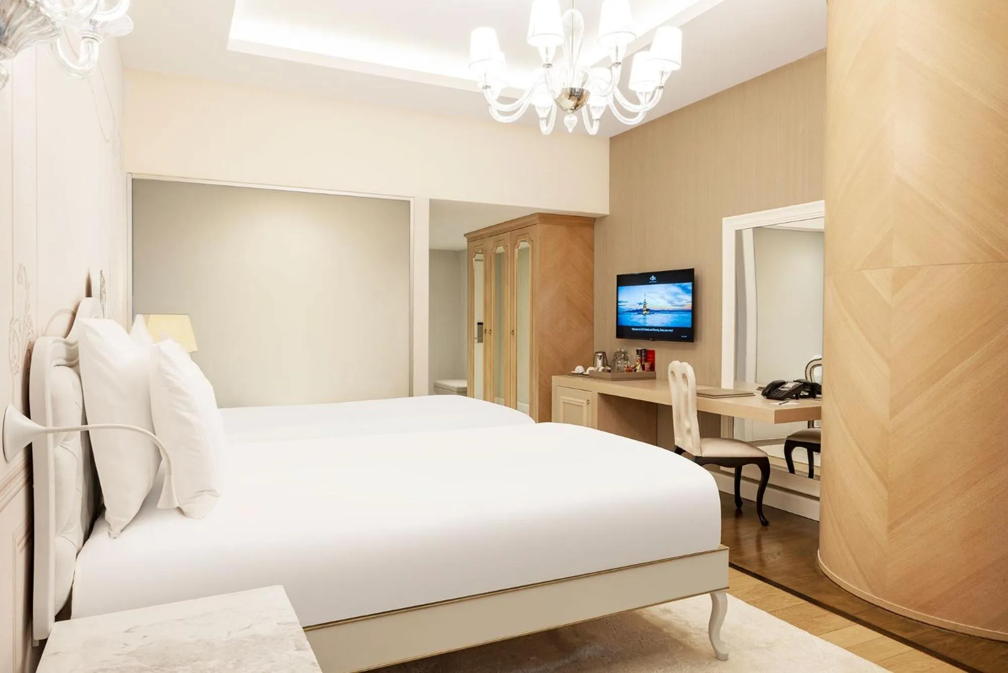 Bed in CVK Park Bosphorus Hotel Istanbul