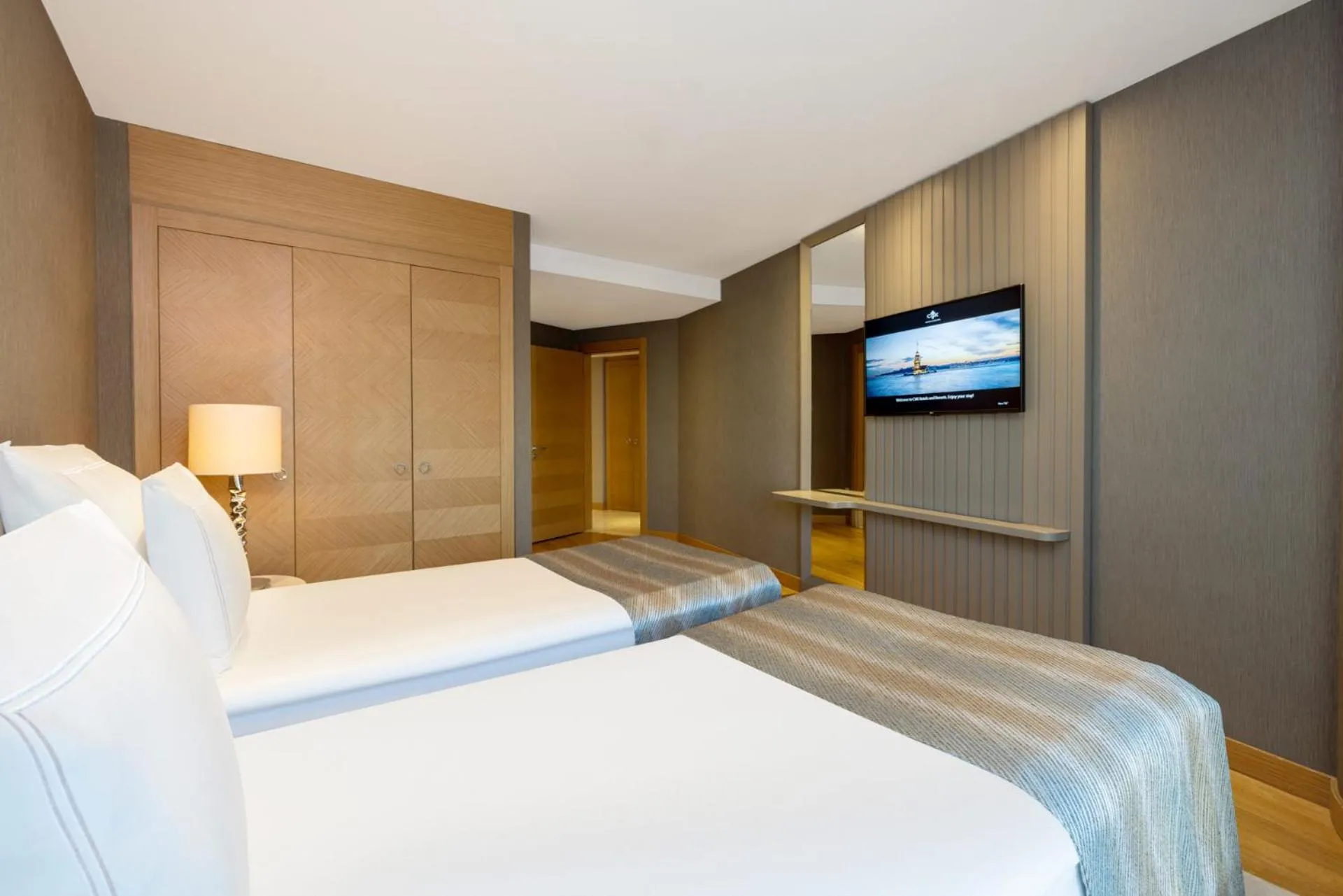 Bed in CVK Park Bosphorus Hotel Istanbul