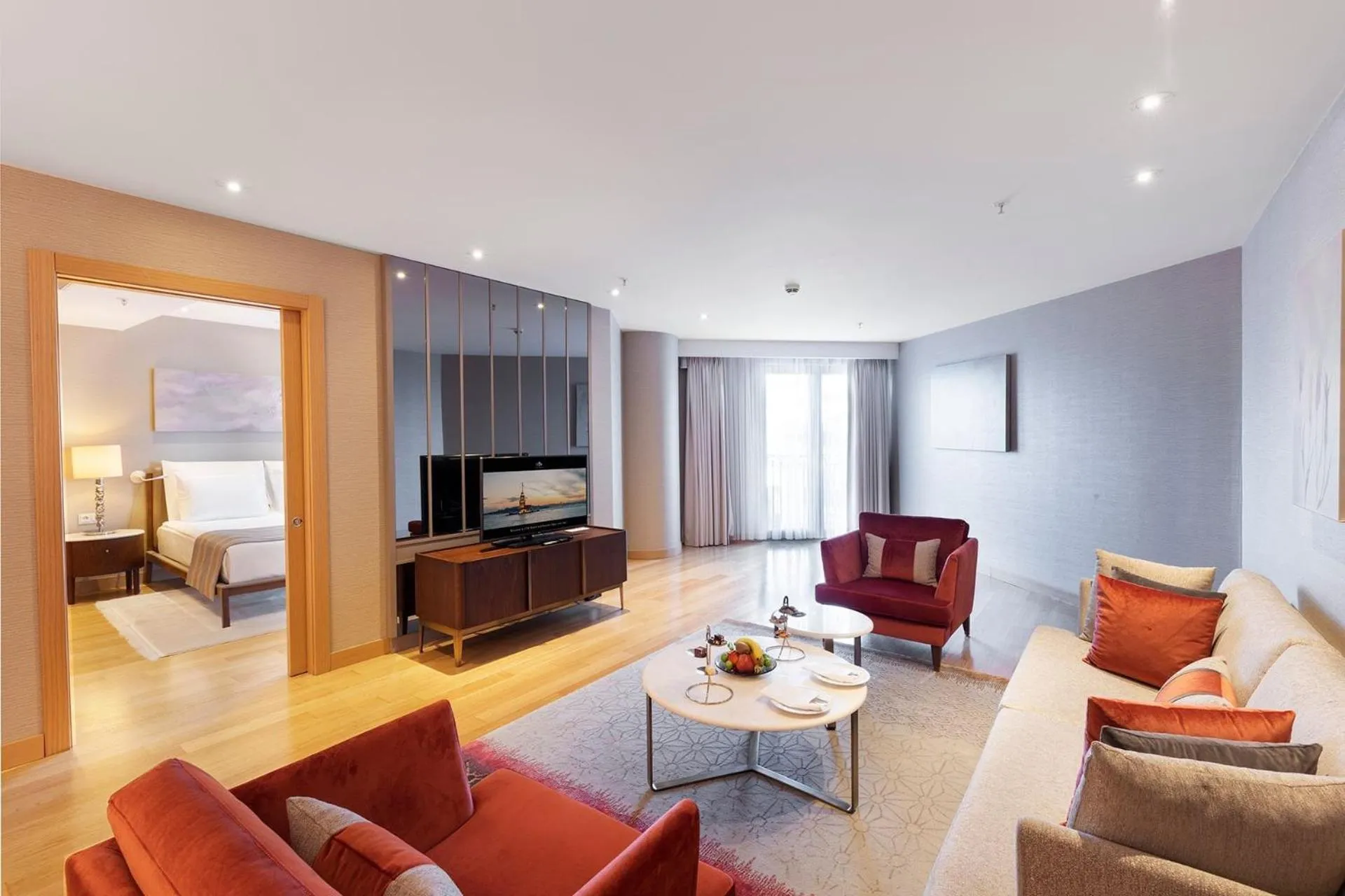 Communal lounge/ TV room in CVK Park Bosphorus Hotel Istanbul