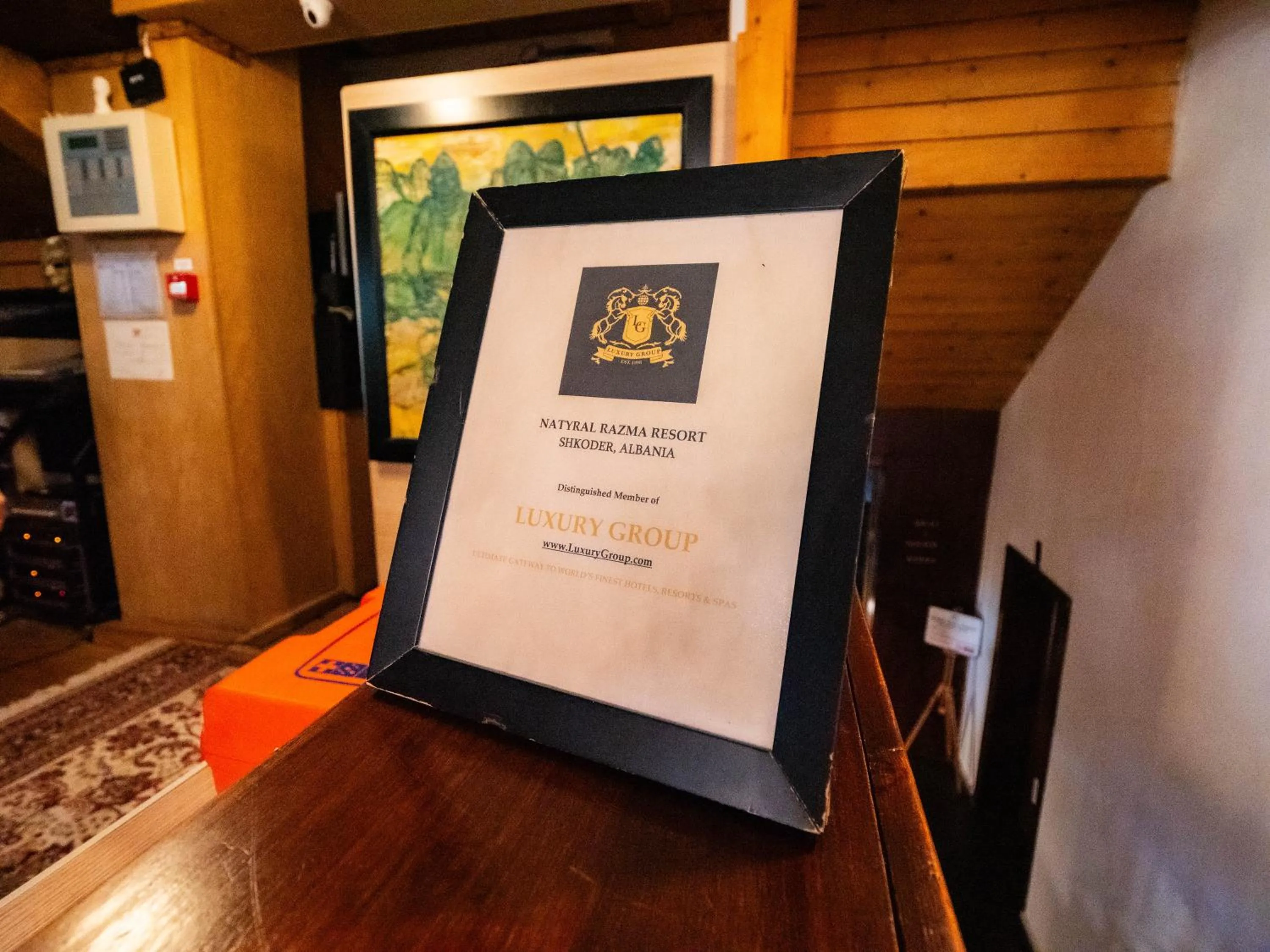 Certificate/Award in Natyral Razma Resort