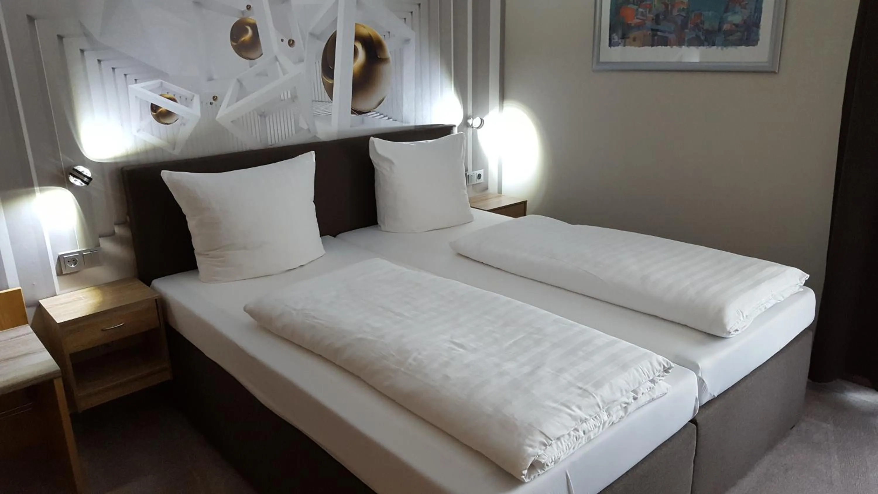 Decorative detail, Bed in Hotel Aggertal