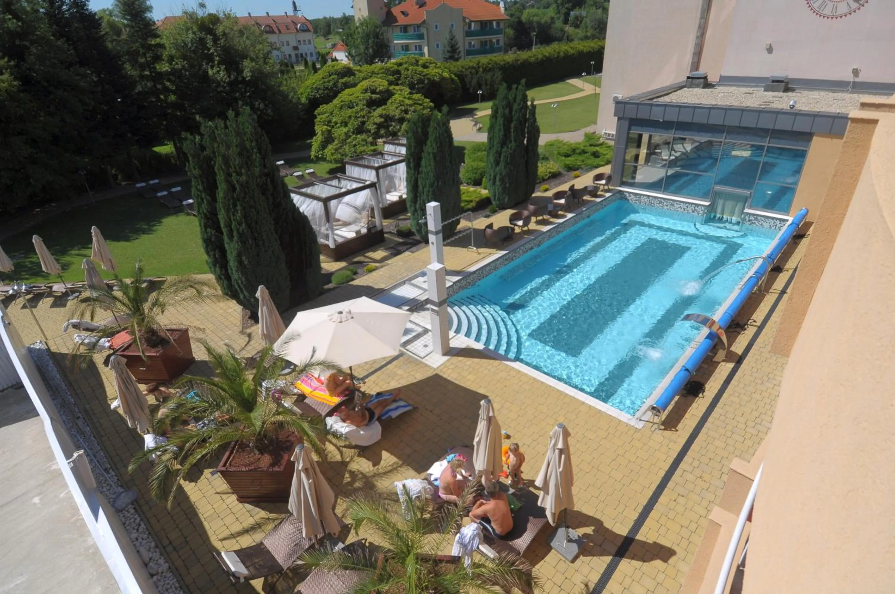 Pool view in Belenus Thermalhotel superior