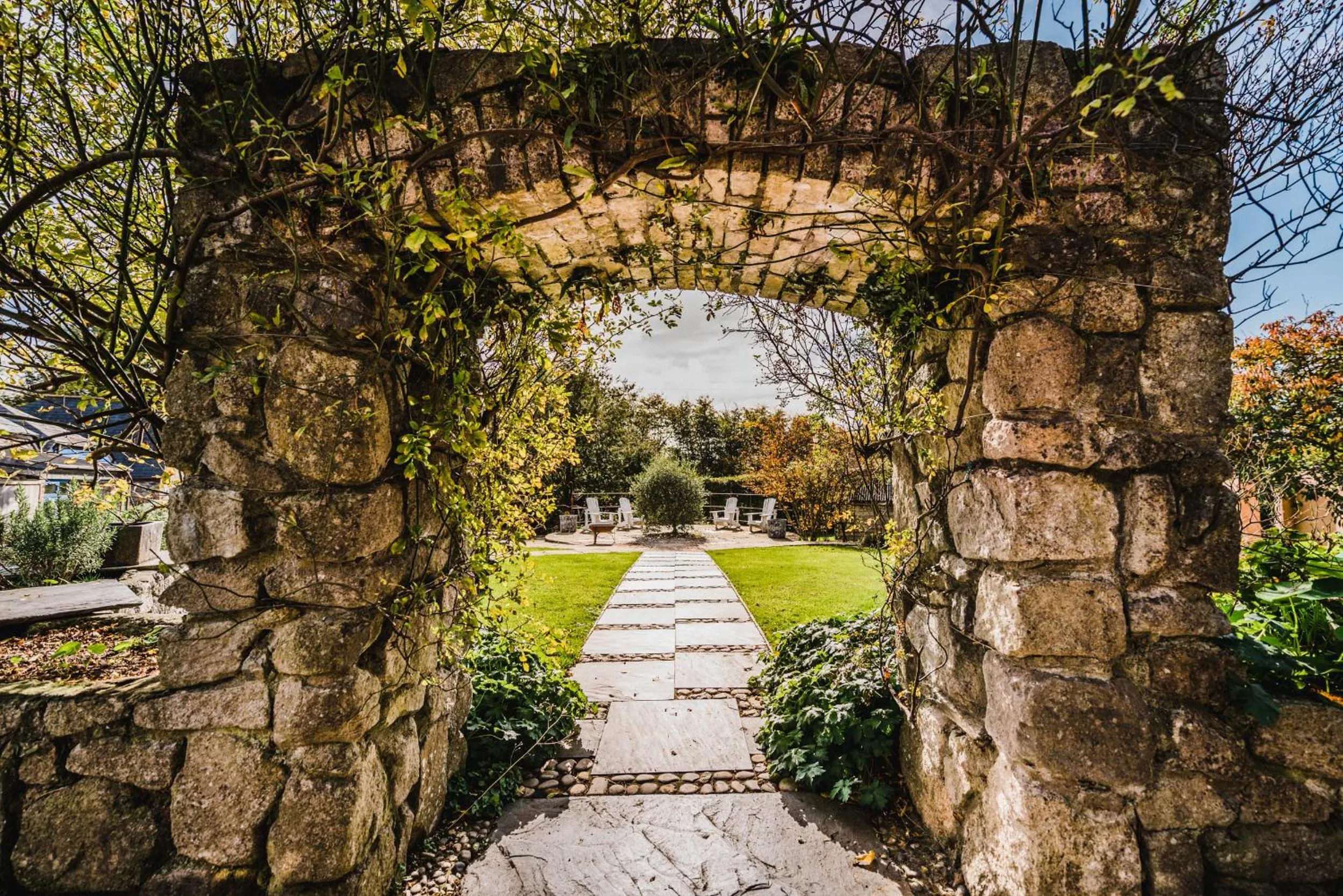 Garden view in Lower Barns Boutique B&B