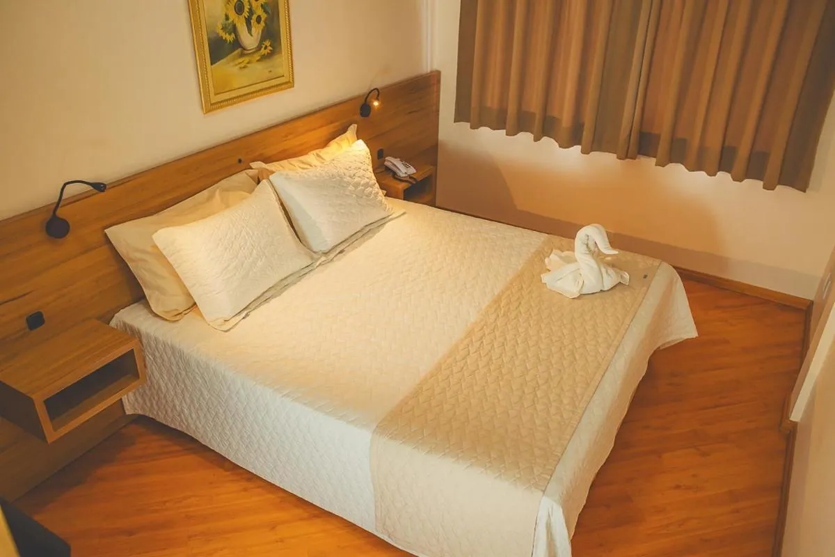 Bed in Grande Hotel Guarapuava