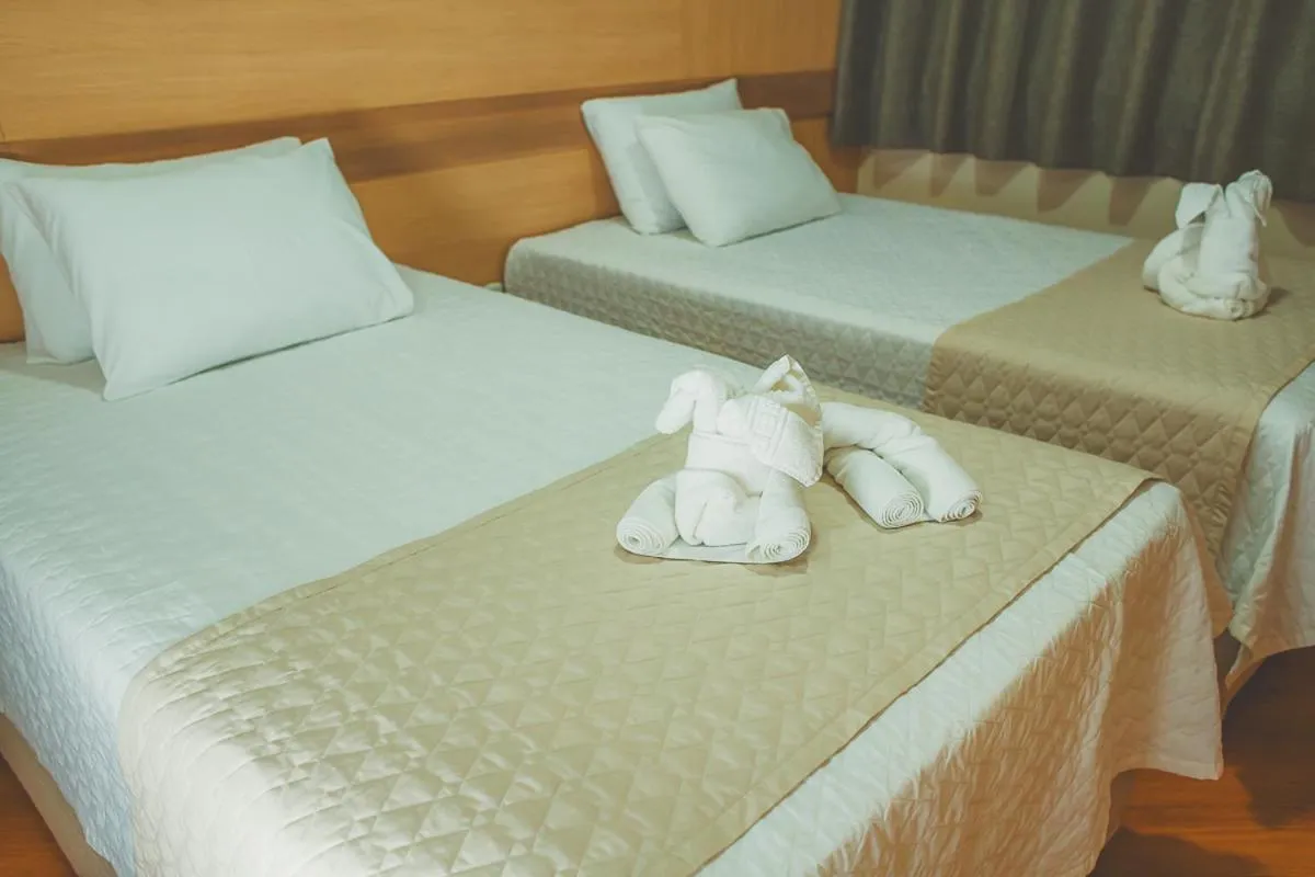 Bed in Grande Hotel Guarapuava